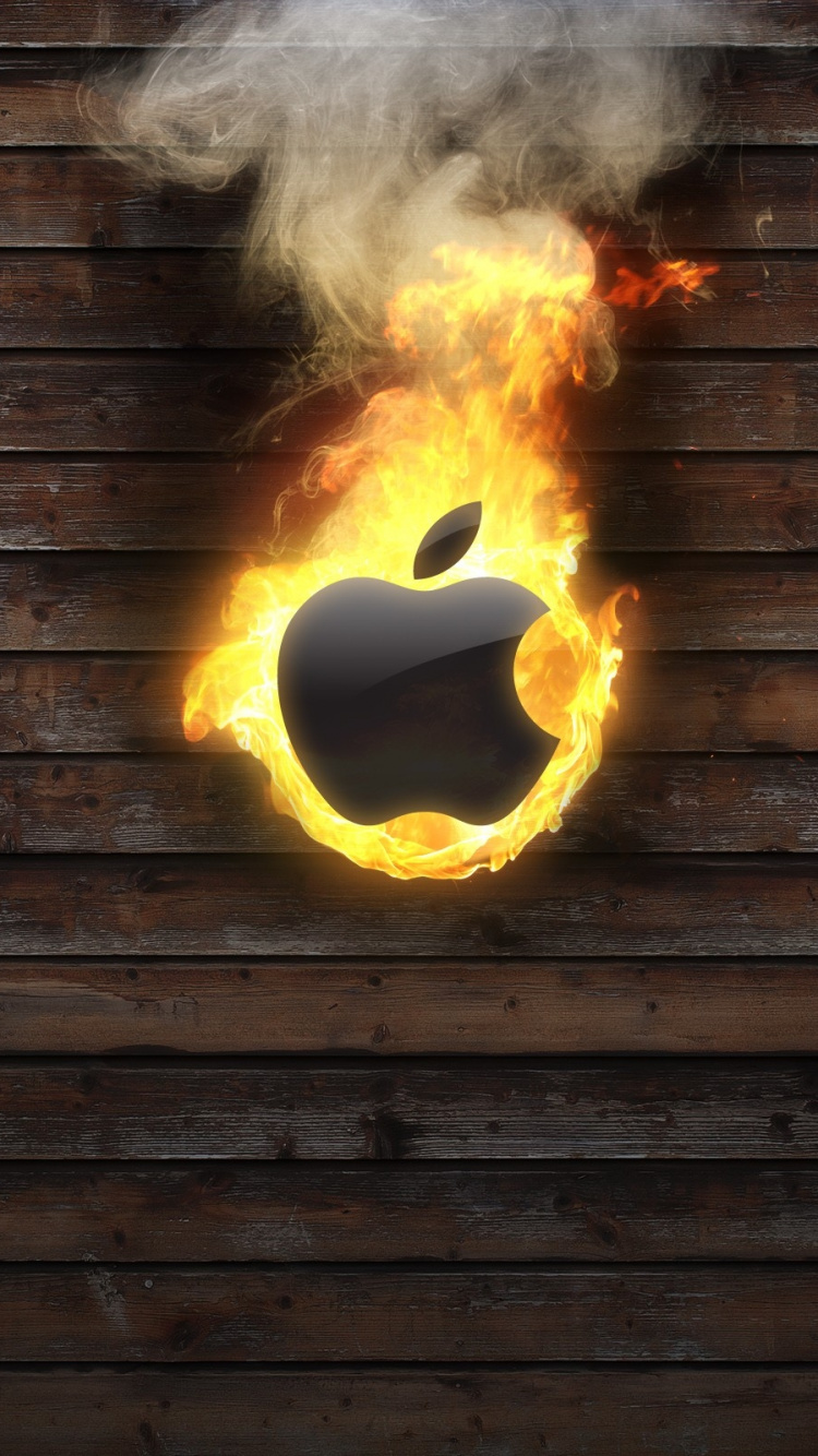 Обои тепло, огонь, молния в разрешении 750x1334