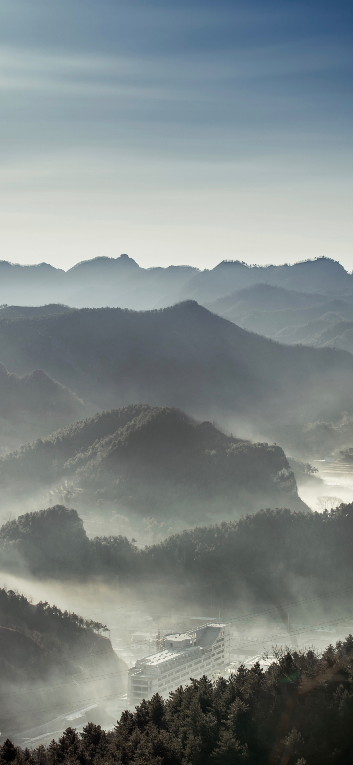 Обои горный хребет, гора, Альпы, нагорье, горный рельеф в разрешении 1125x2436