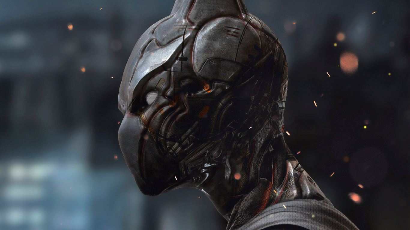 Обои Супермен, реалистичный Бэтмен будущего искусства, иллюстрация, артист, Бэтмен в разрешении 1366x768