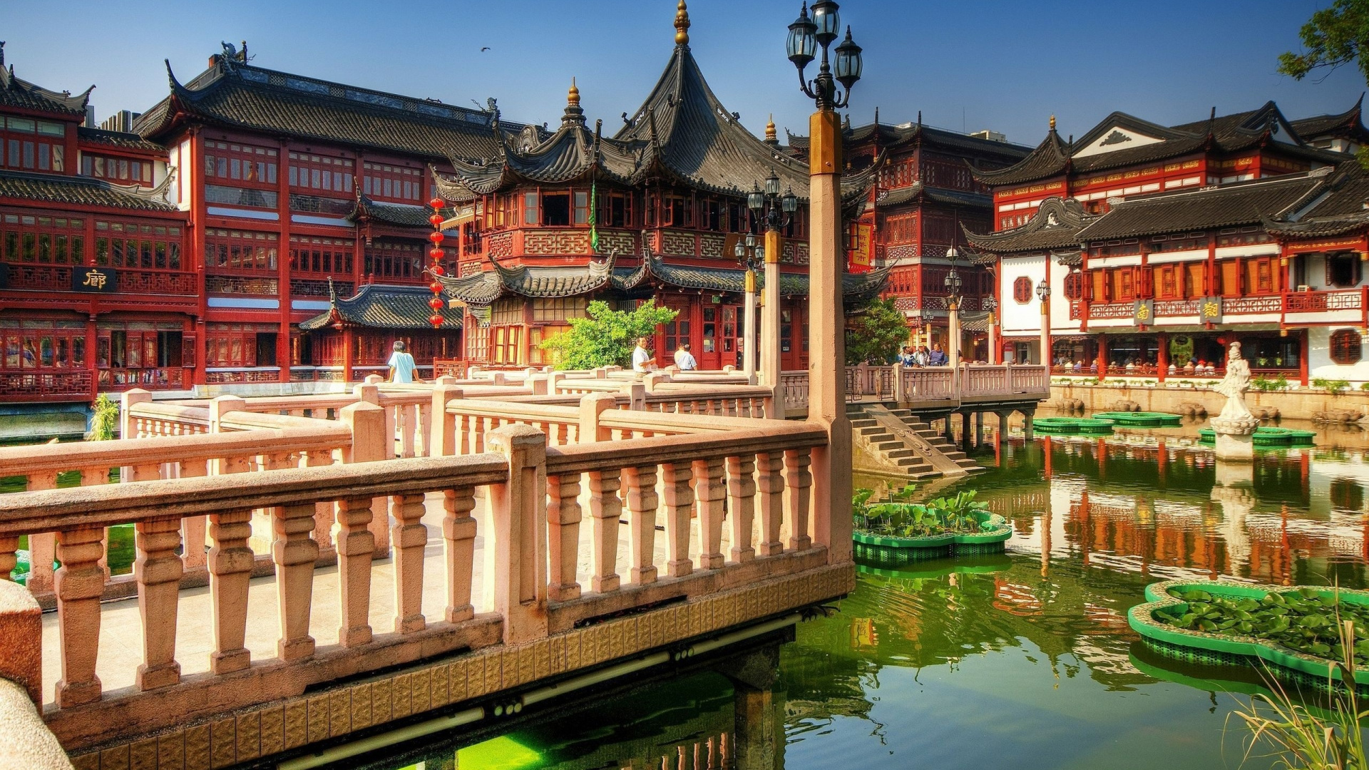 Обои yuyuan сад, Ю Сад, летний дворец, китайский сад, сад в разрешении 1920x1080