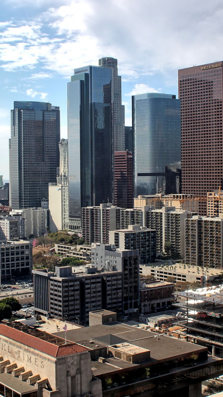 Обои Лос-Анджелес, город, городской пейзаж, городской район, метрополия в разрешении 750x1334