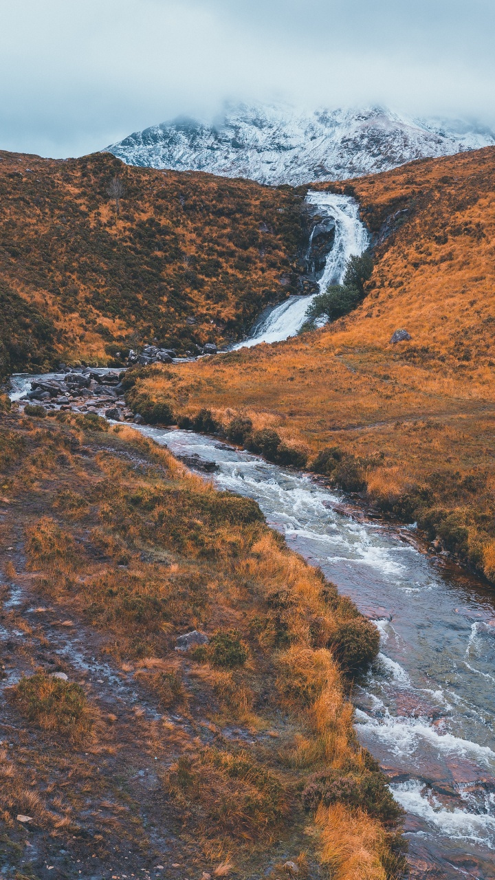 Обои ская, нагорье, природа, горный рельеф, вода в разрешении 720x1280