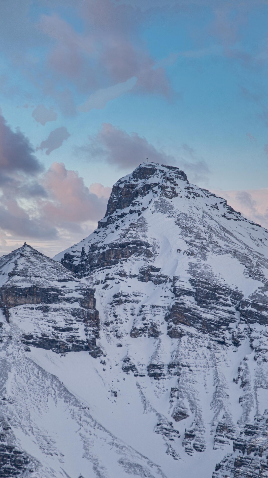 Обои гора, горный хребет, Альпы, саммит, горный рельеф в разрешении 1080x1920