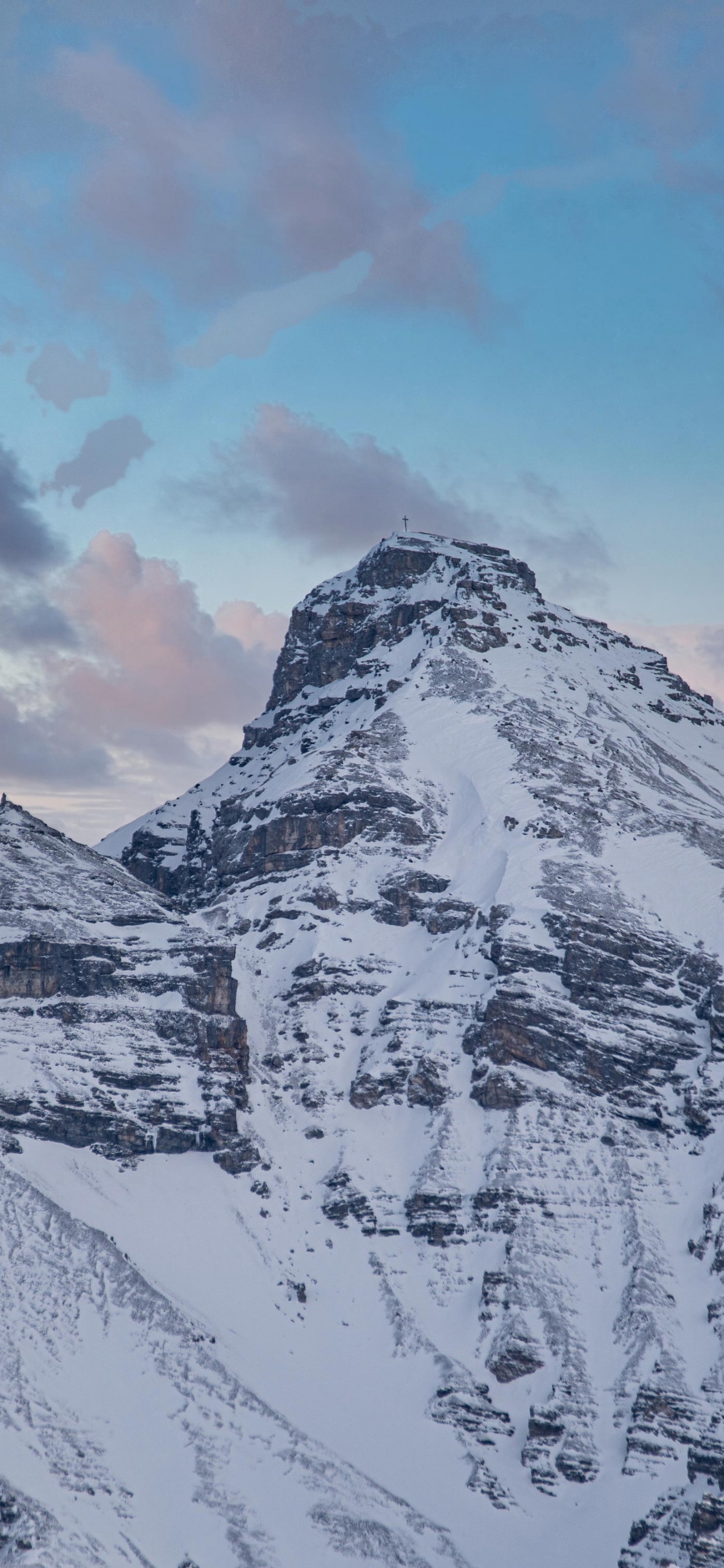 Обои гора, горный хребет, Альпы, саммит, горный рельеф в разрешении 1242x2688