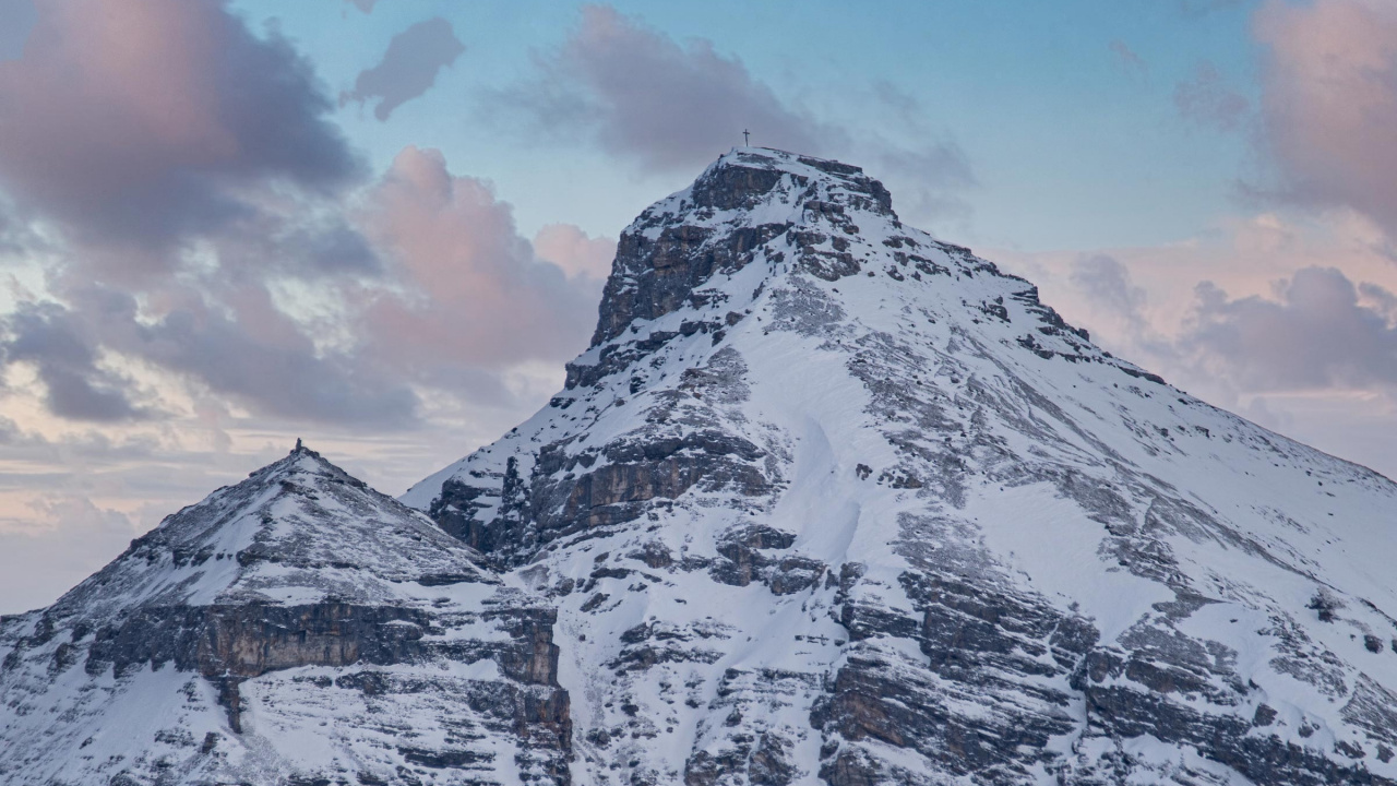 Обои гора, горный хребет, Альпы, саммит, горный рельеф в разрешении 1280x720