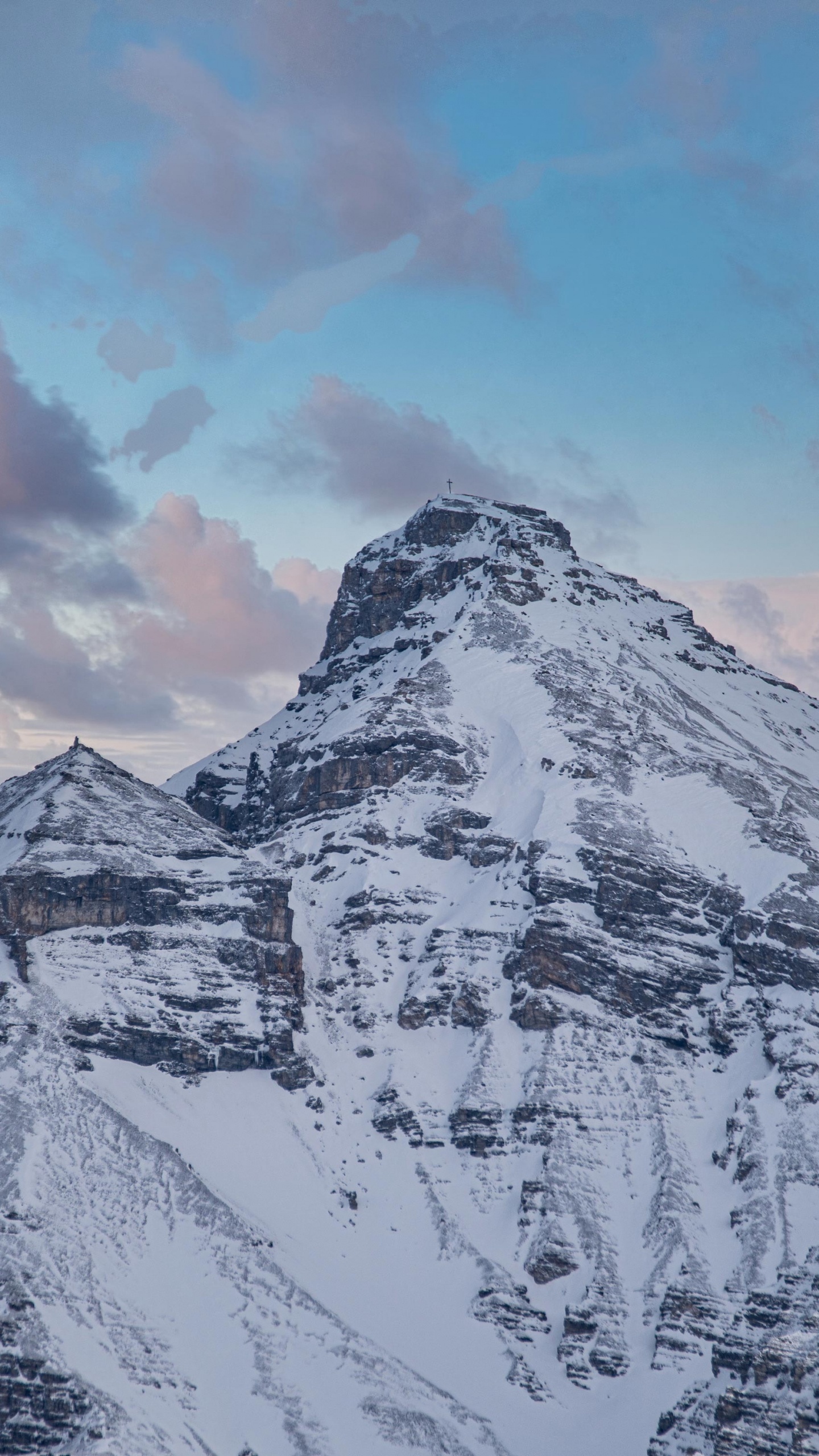 Обои гора, горный хребет, Альпы, саммит, горный рельеф в разрешении 1440x2560