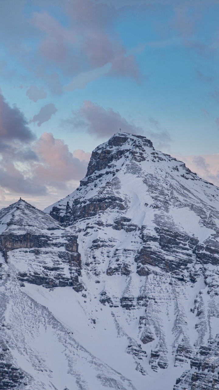 Обои гора, горный хребет, Альпы, саммит, горный рельеф в разрешении 720x1280