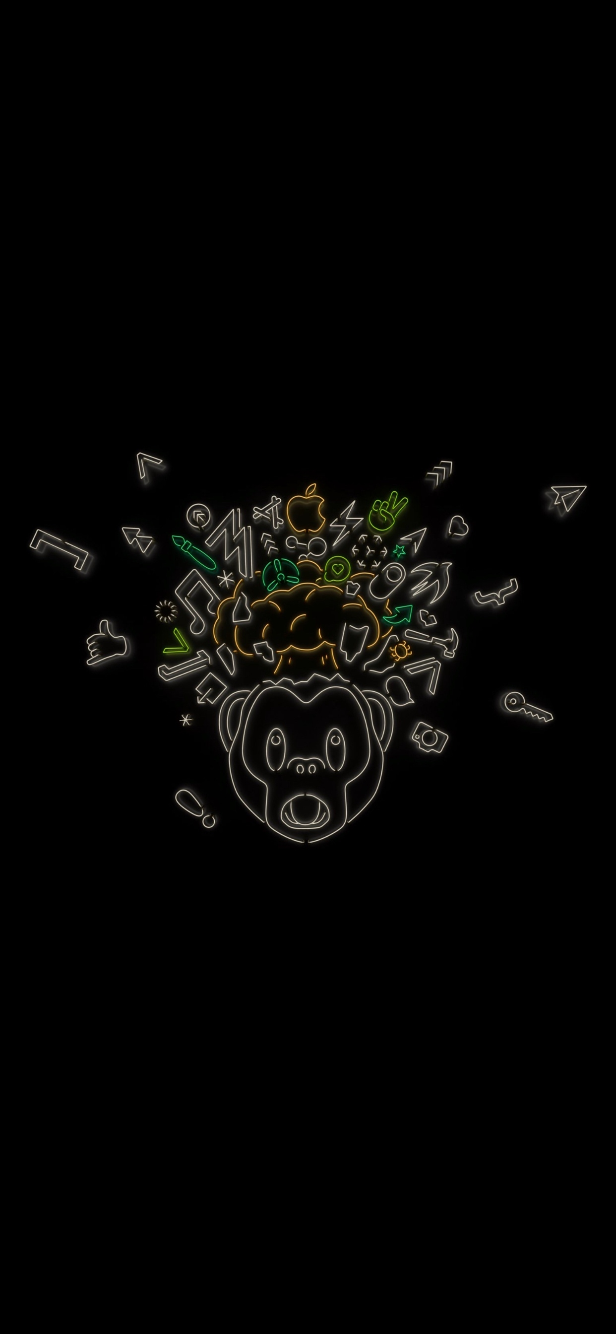 Обои apple, iPhone, WWDC 2019, яблоко, конференции wwdc 2019 в разрешении 1242x2688