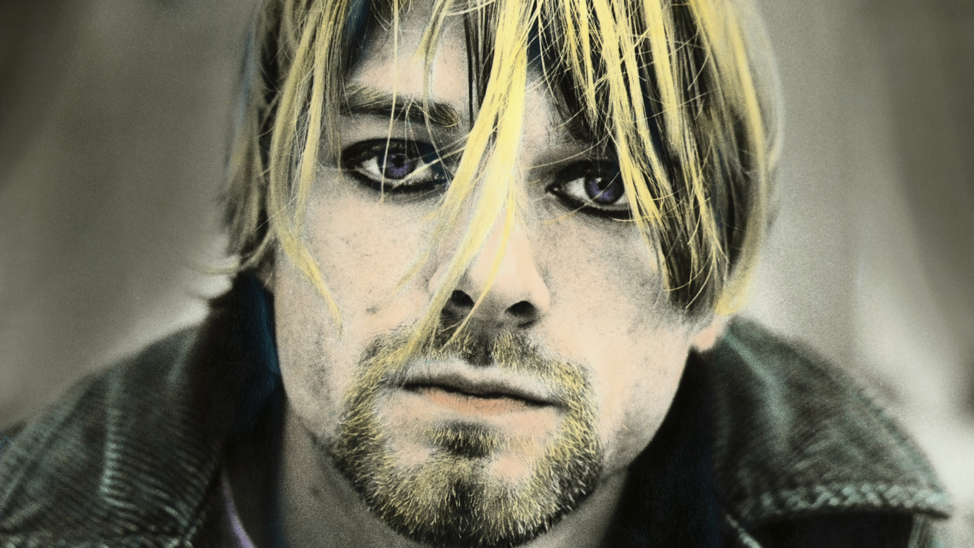 Обои нирвана, волосы на лице, глаз, человек, Сиэтл в разрешении 1920x1080