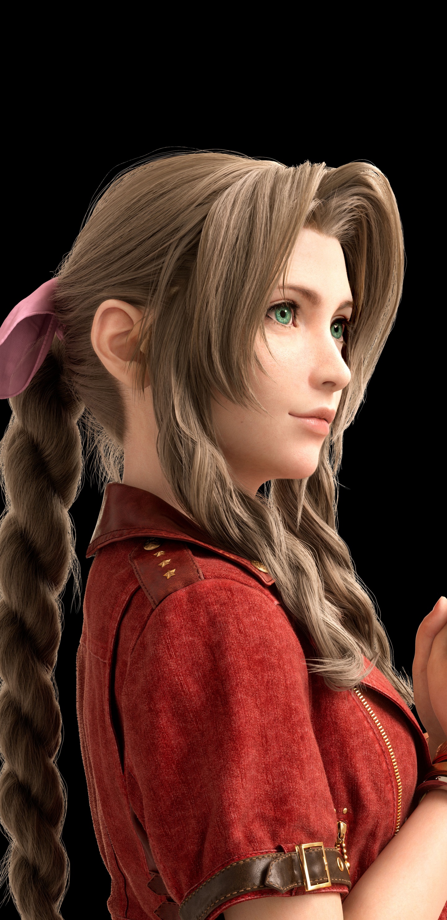 Обои Final Fantasy VII Remake, Айрис Гейнсборо, Клауд страйф, Тифа Локхарт, Баррет Уоллес в разрешении 1440x2960