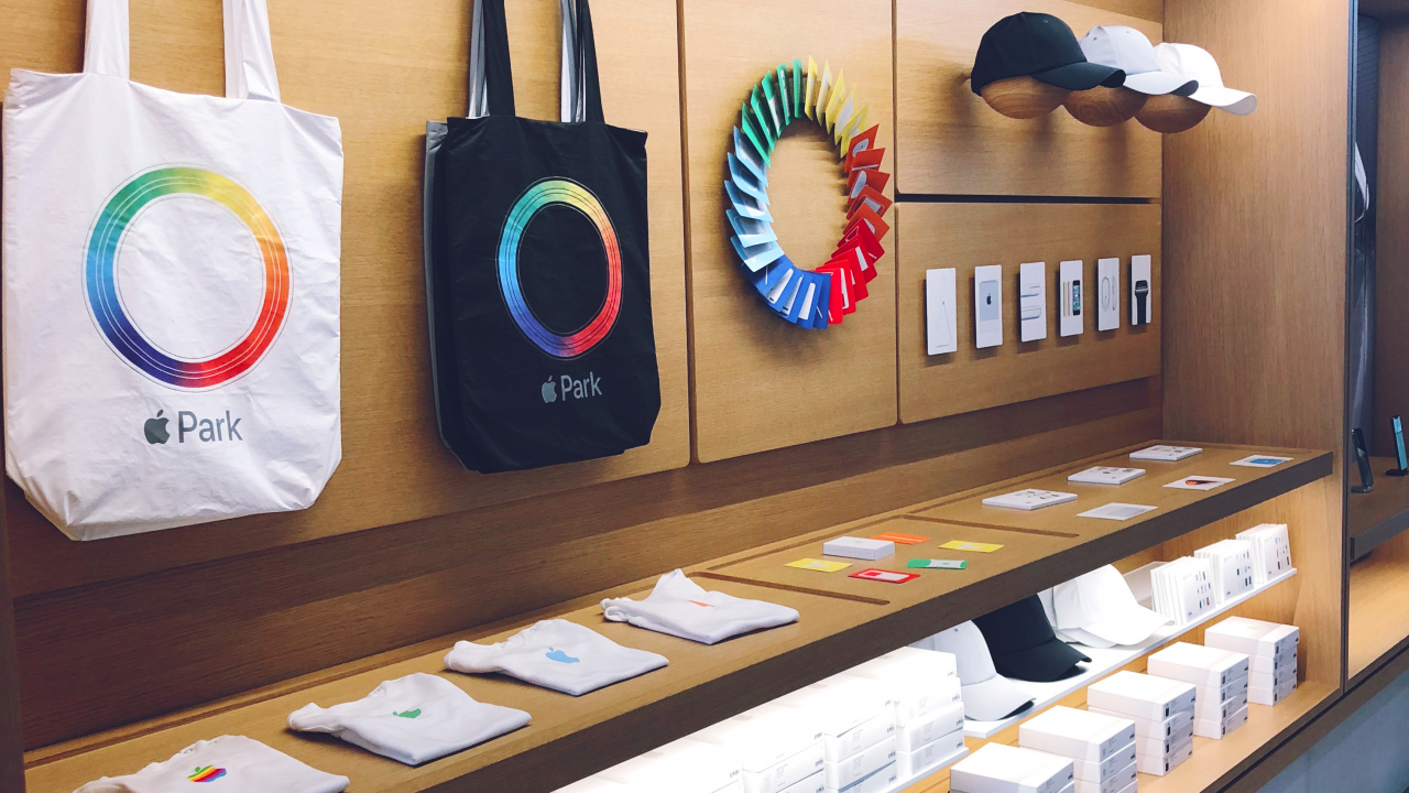 Обои дизайн, лак, магазин, apple в разрешении 1280x720