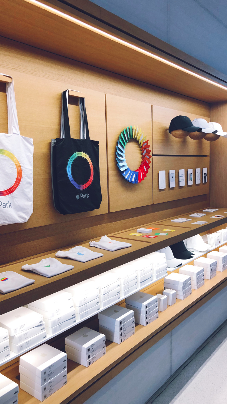 Обои дизайн, лак, магазин, apple в разрешении 750x1334