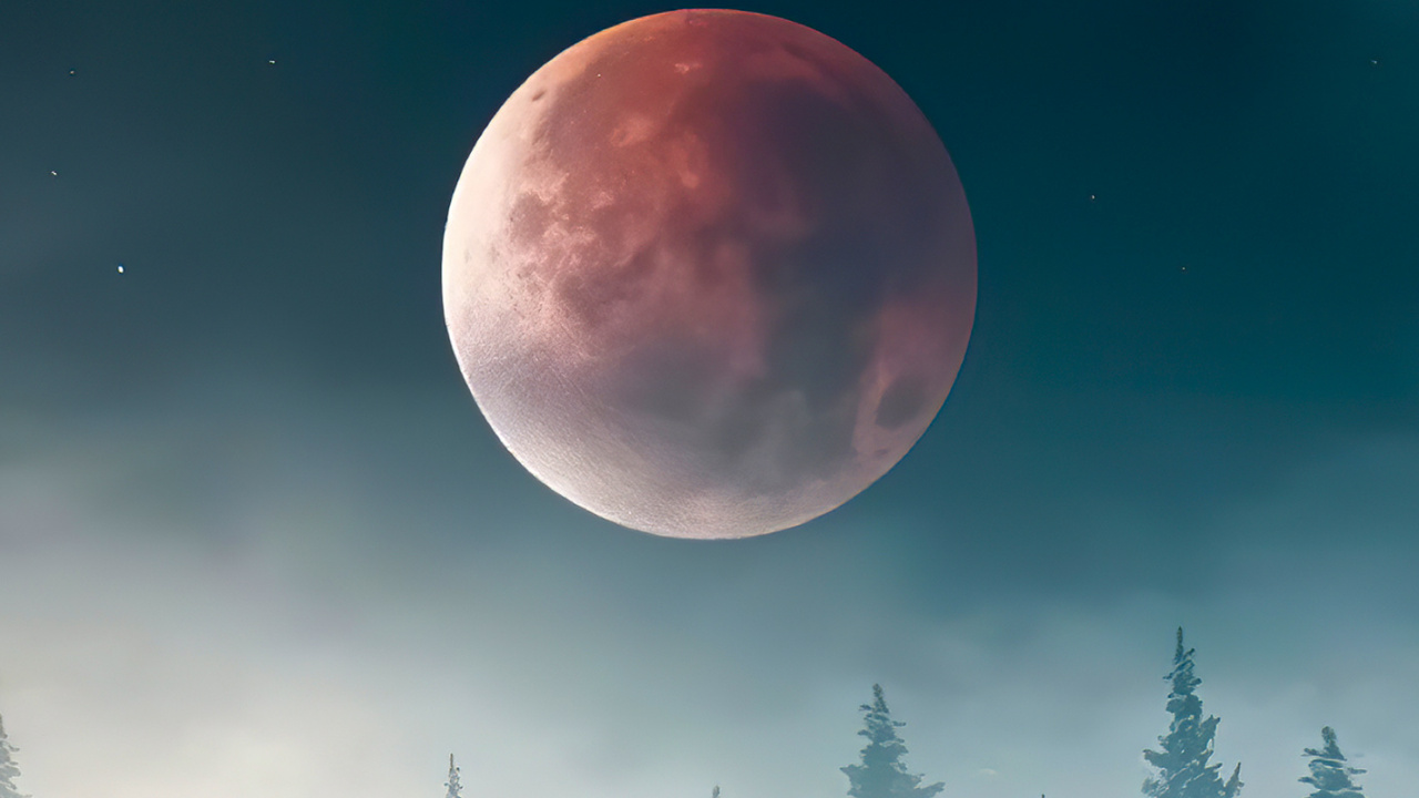 Обои атмосфера, луна, мир, свет, природа в разрешении 1280x720