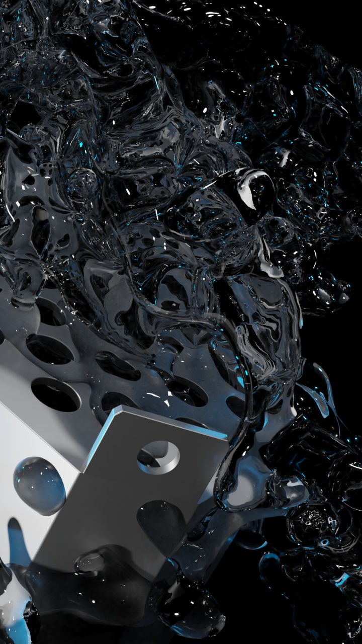 Обои вода, жидкий, свет, жидкость, арт в разрешении 720x1280