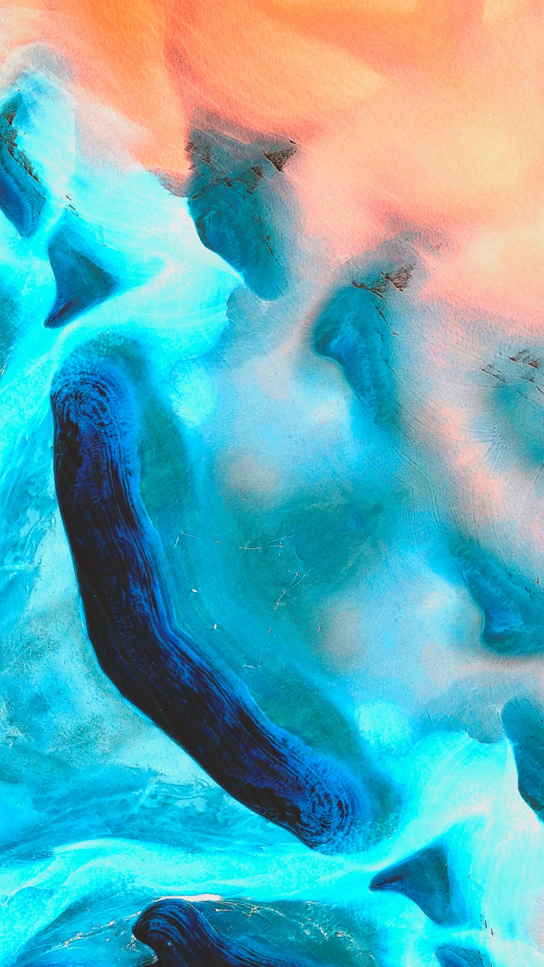 Обои акварельные краски, huawei p10 lite, Huawei, вода, жидкий в разрешении 1080x1920