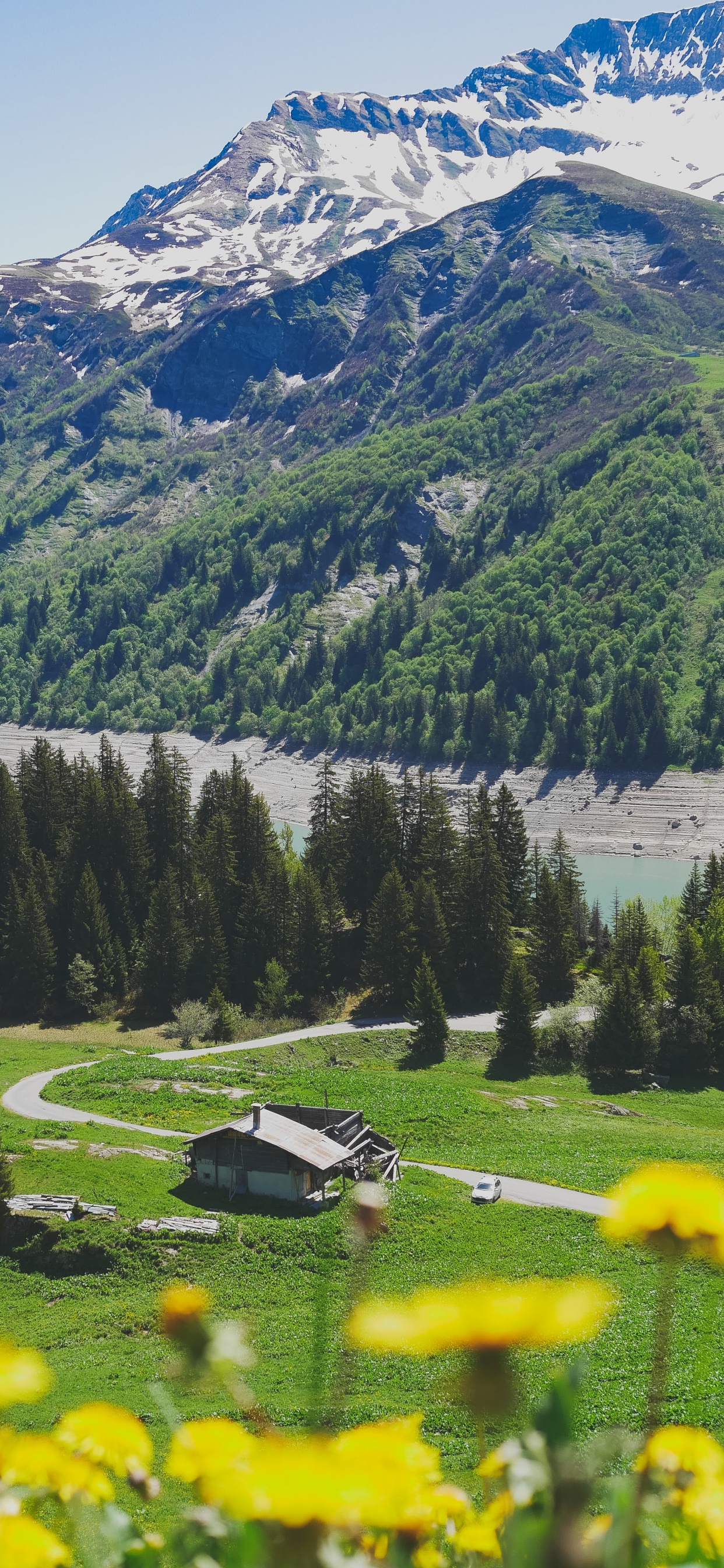 Обои нагорье, природный ландшафт, apple, горный хребет, горный рельеф в разрешении 1242x2688