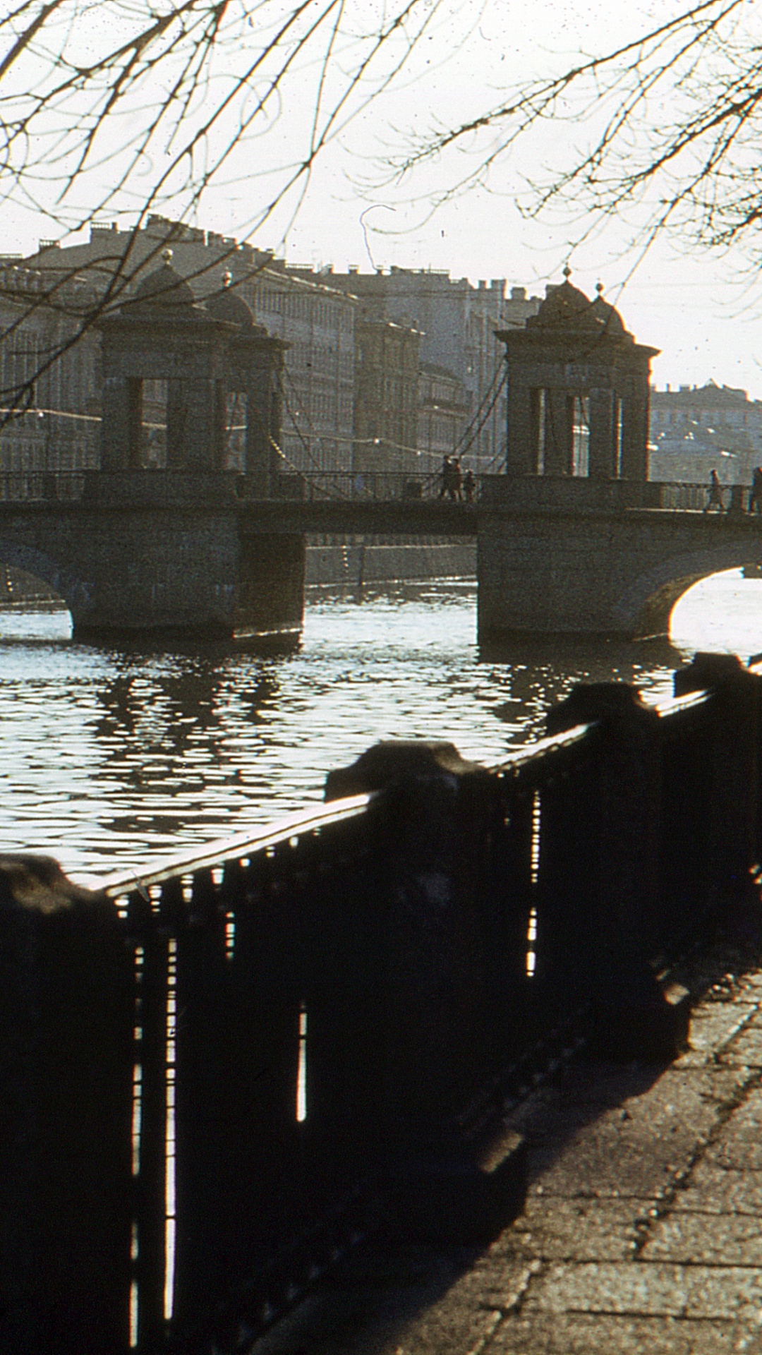 Обои Мост Ломоносова, Реки Фонтанки, мост, Аничков Мост, вода в разрешении 1080x1920