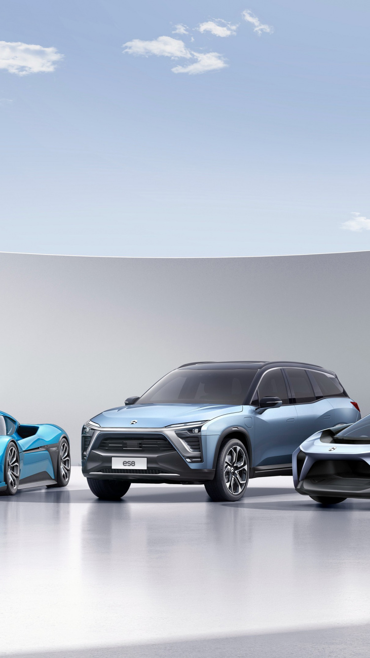 Обои легковые автомобили, audi e-tron, НИО, nio es8, электромобиль в разрешении 750x1334