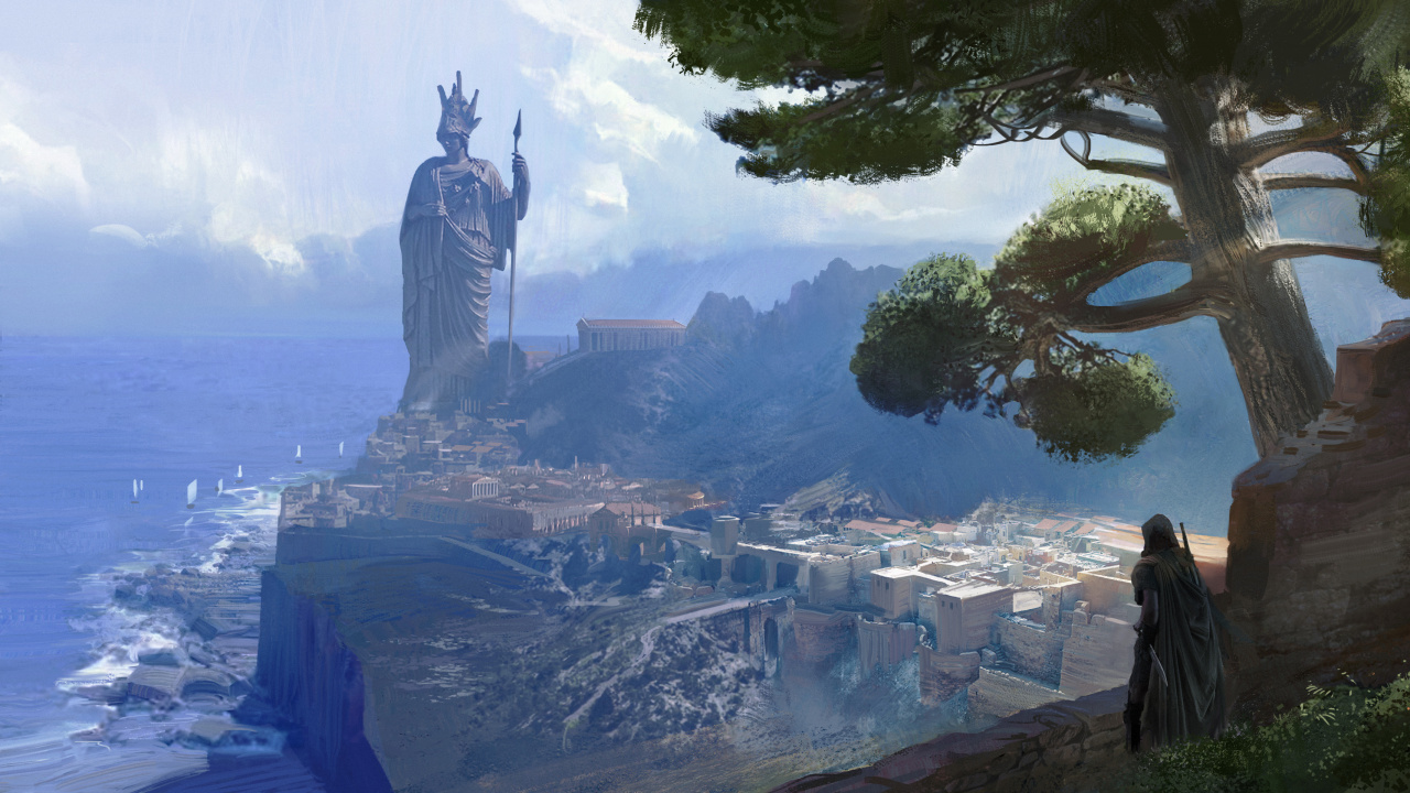 Обои Assassins Creed Odyssey, assassins creed, ubisoft, приключенческая игра, компьютерная игра в разрешении 1280x720