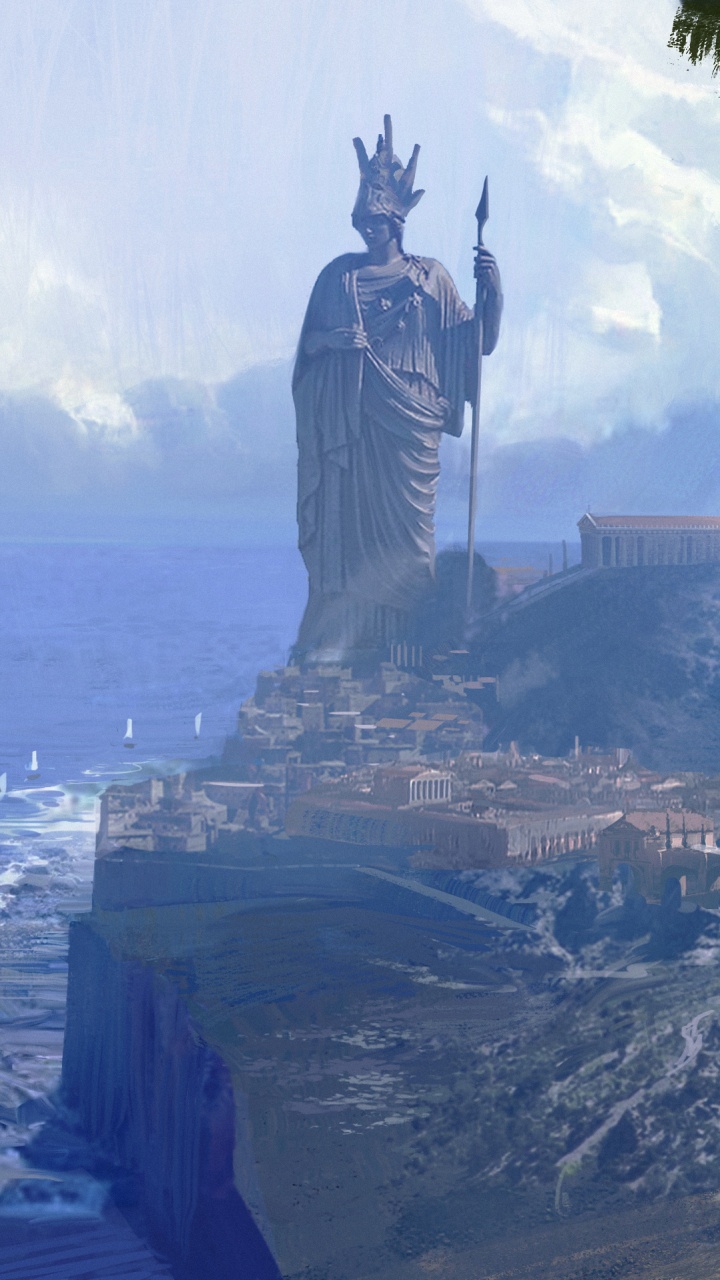 Обои Assassins Creed Odyssey, assassins creed, ubisoft, приключенческая игра, компьютерная игра в разрешении 720x1280