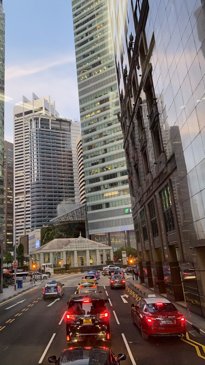 Обои Сингапур, Король, дорога, башня, городской район в разрешении 720x1280