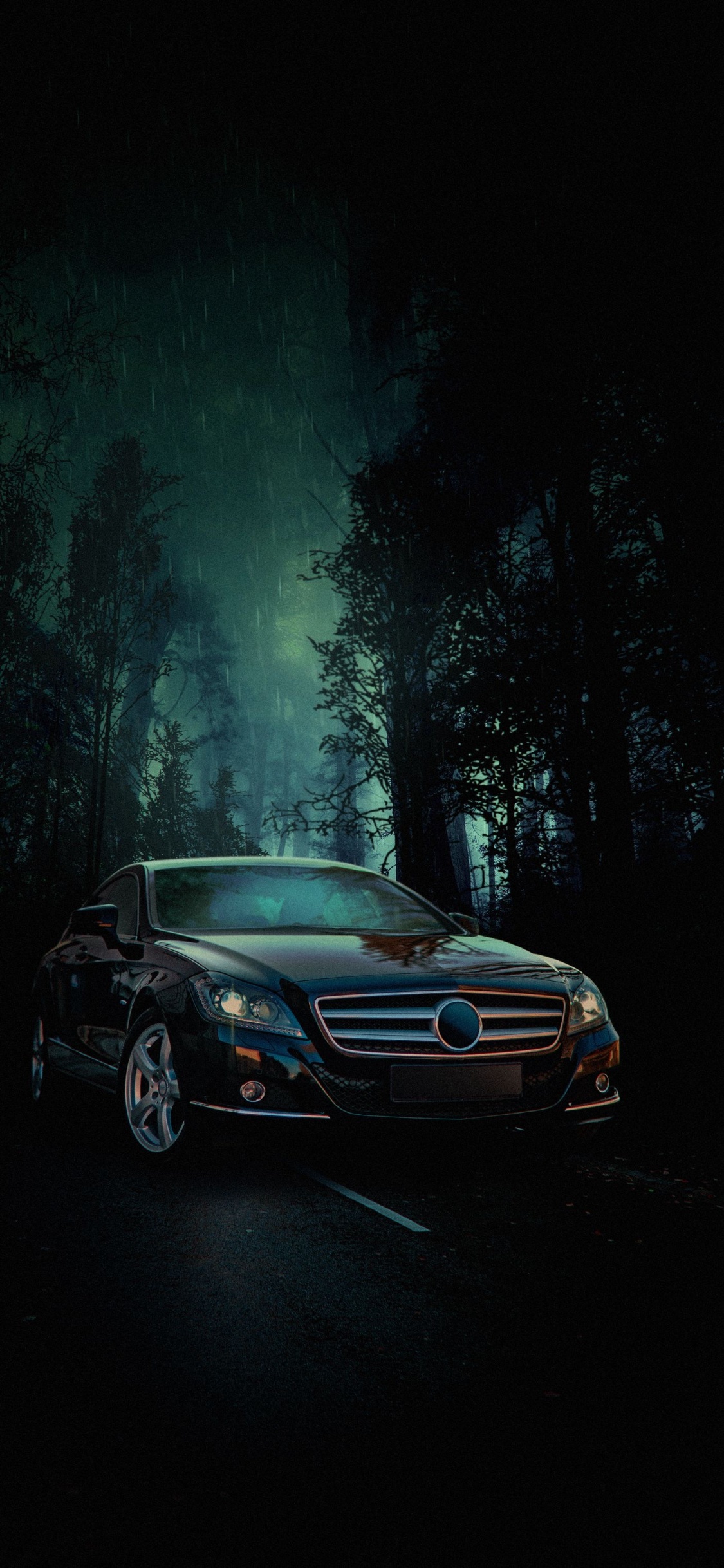 Обои отражение, колесо, шина, легковые автомобили, решетка в разрешении 1125x2436