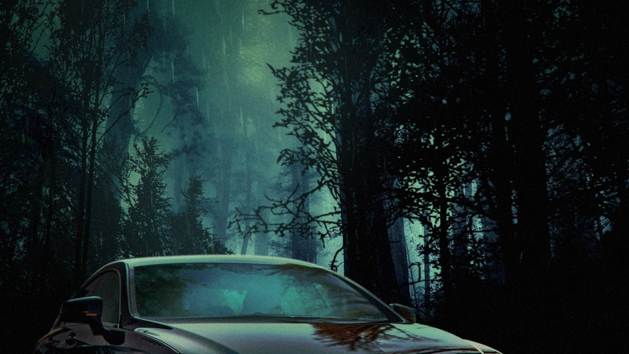 Обои отражение, колесо, шина, легковые автомобили, решетка в разрешении 1280x720