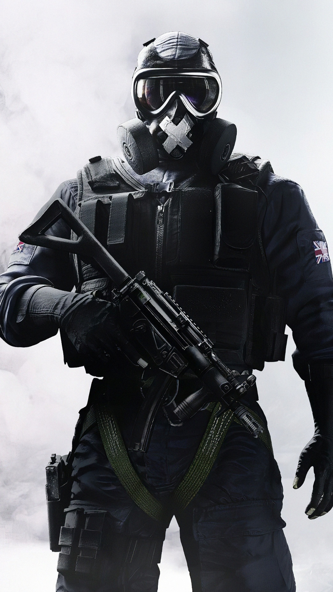 Обои tom clancys rainbow six, солдат, стояние, головной убор, удар в разрешении 1080x1920