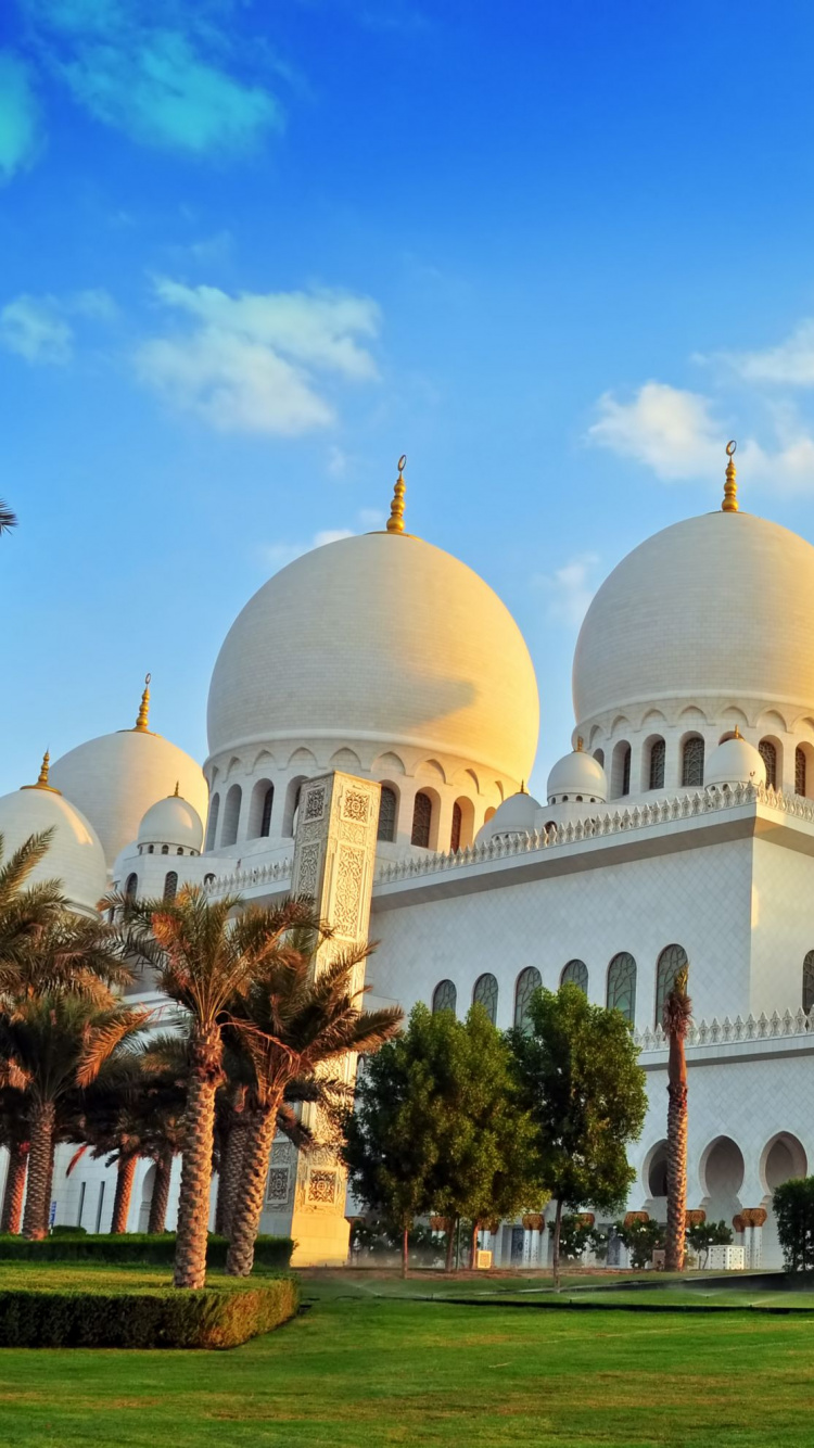 Обои Дубай, купол, ориентир, место поклонения, мечеть в разрешении 750x1334