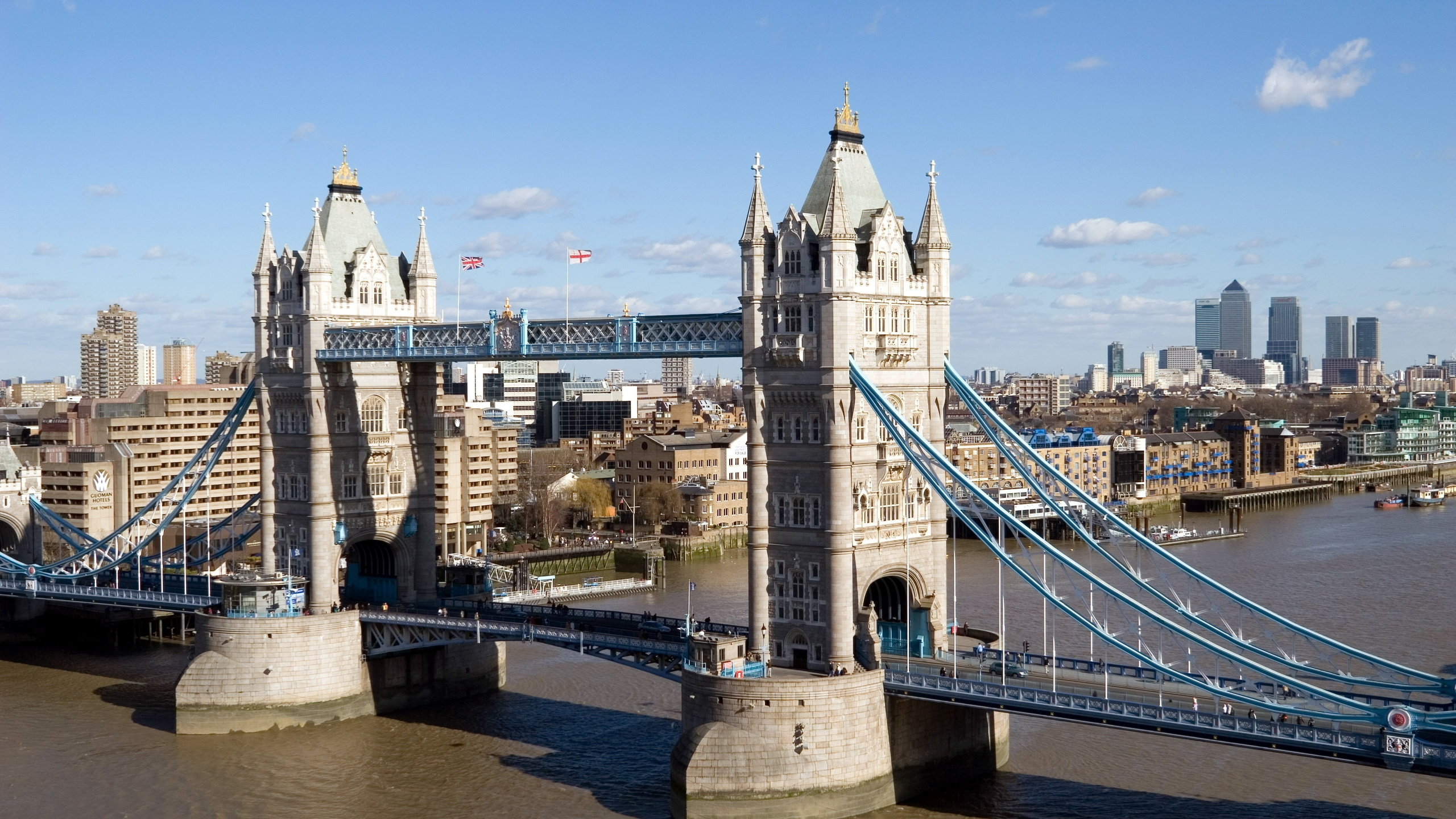 Обои тауэрский мост, мост, ориентир, город, реки в разрешении 2560x1440