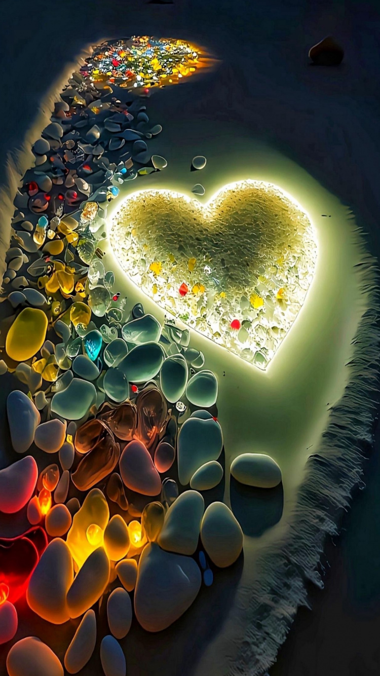 Обои вода, фрактальное искусство, арт, пейзаж, жидкий в разрешении 750x1334