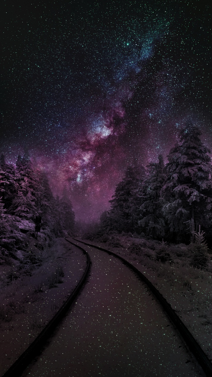 Обои природа, атмосфера, окружающая среда, пурпур, природный ландшафт в разрешении 720x1280