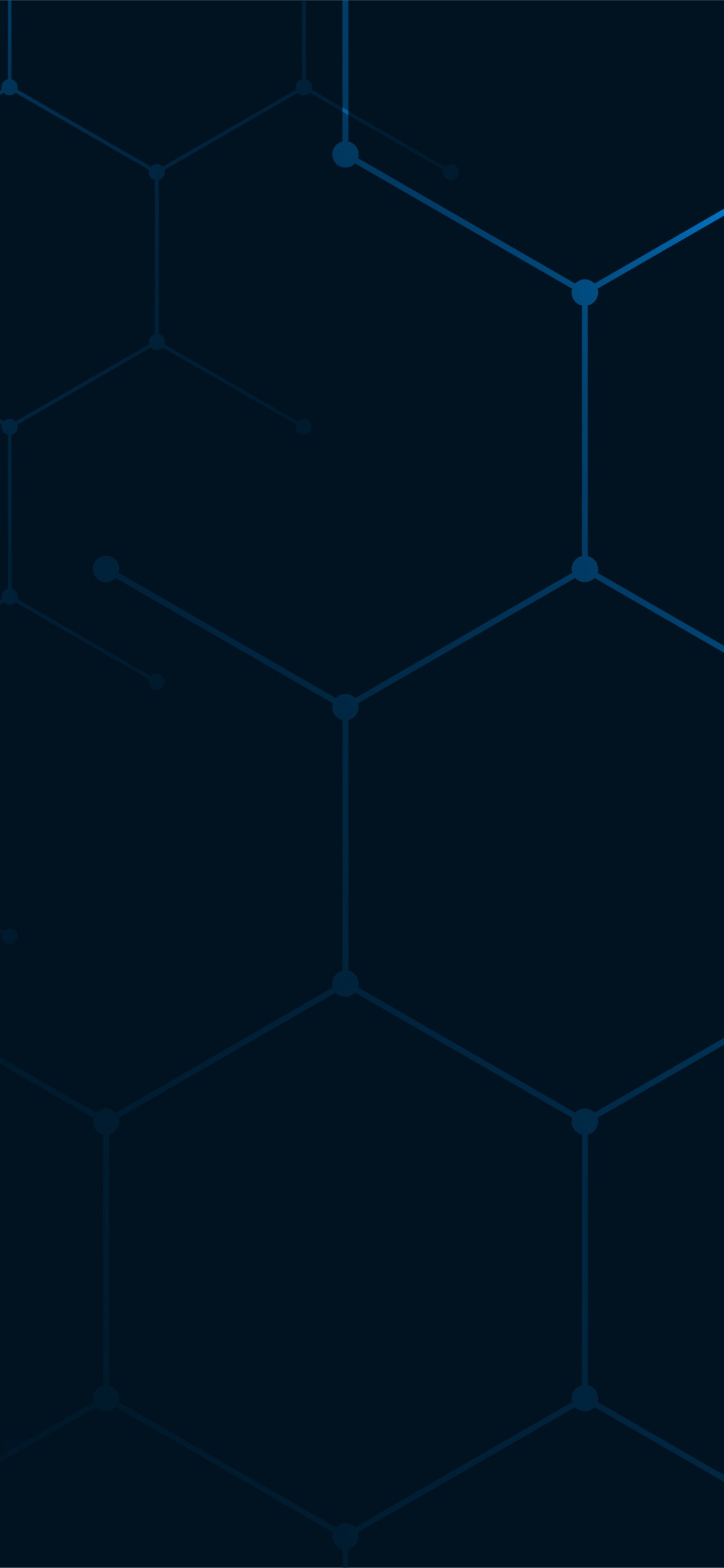 Обои темнота, синий, лазурный, линия, симметрия в разрешении 1125x2436