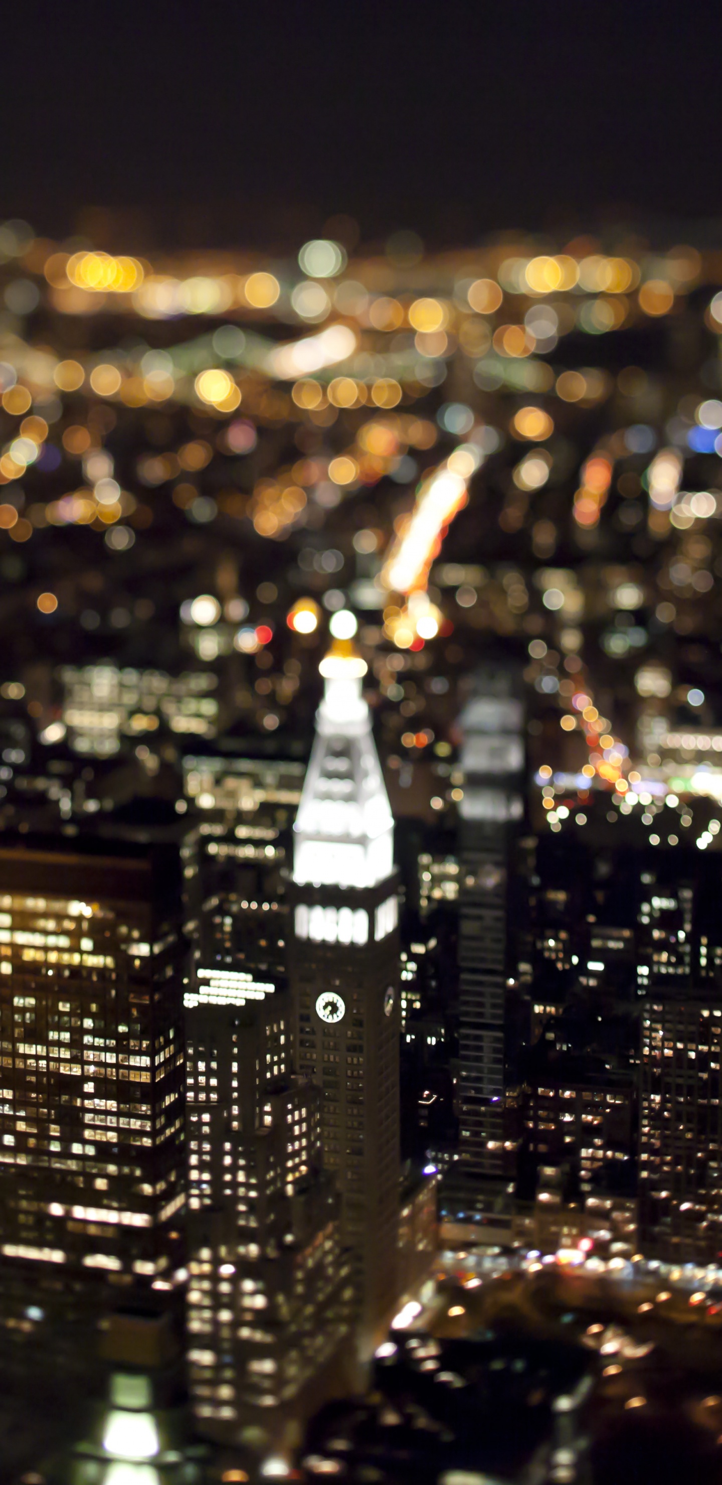 Обои Нью-Йорк, Манхеттен, городской пейзаж, метрополия, город в разрешении 1440x2960