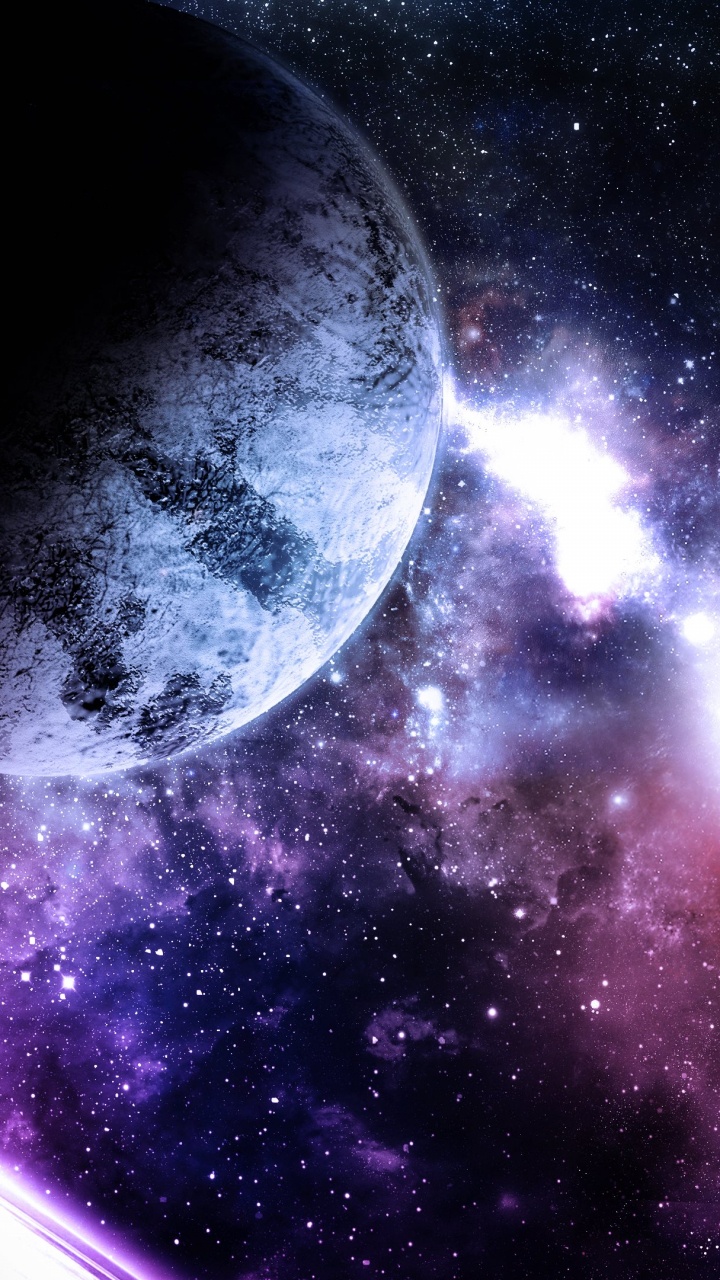 Обои космическое пространство, астрономический объект, Галактика, космос, атмосфера в разрешении 720x1280