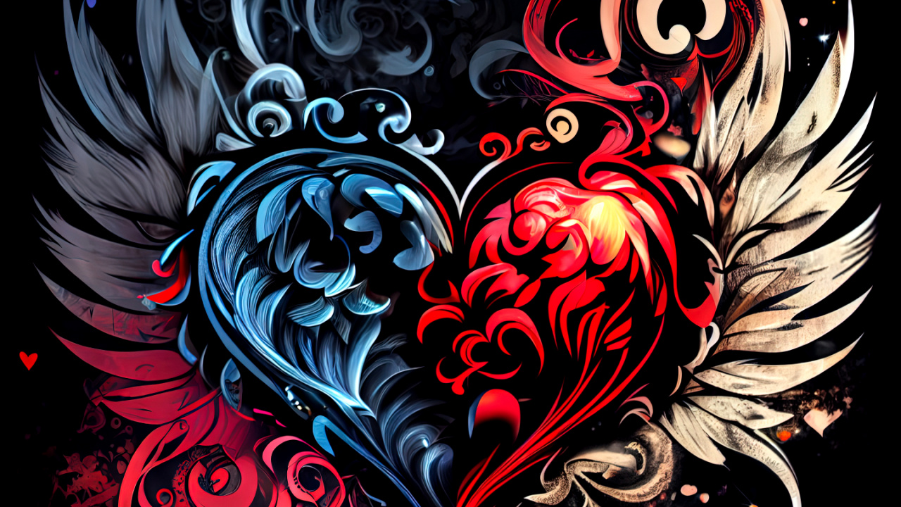 Обои графический дизайн, дизайн, футболка, визуальное искусство, арт в разрешении 1280x720