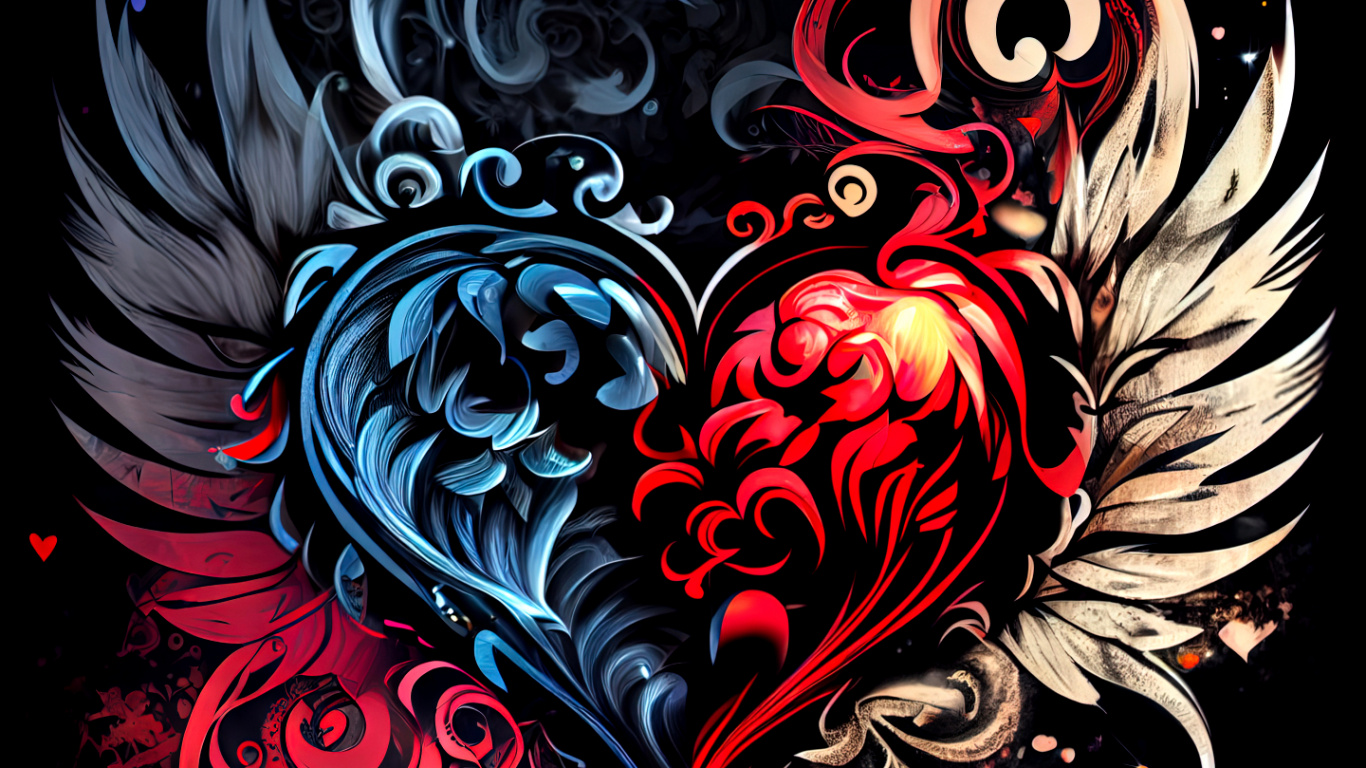 Обои графический дизайн, дизайн, футболка, визуальное искусство, арт в разрешении 1366x768