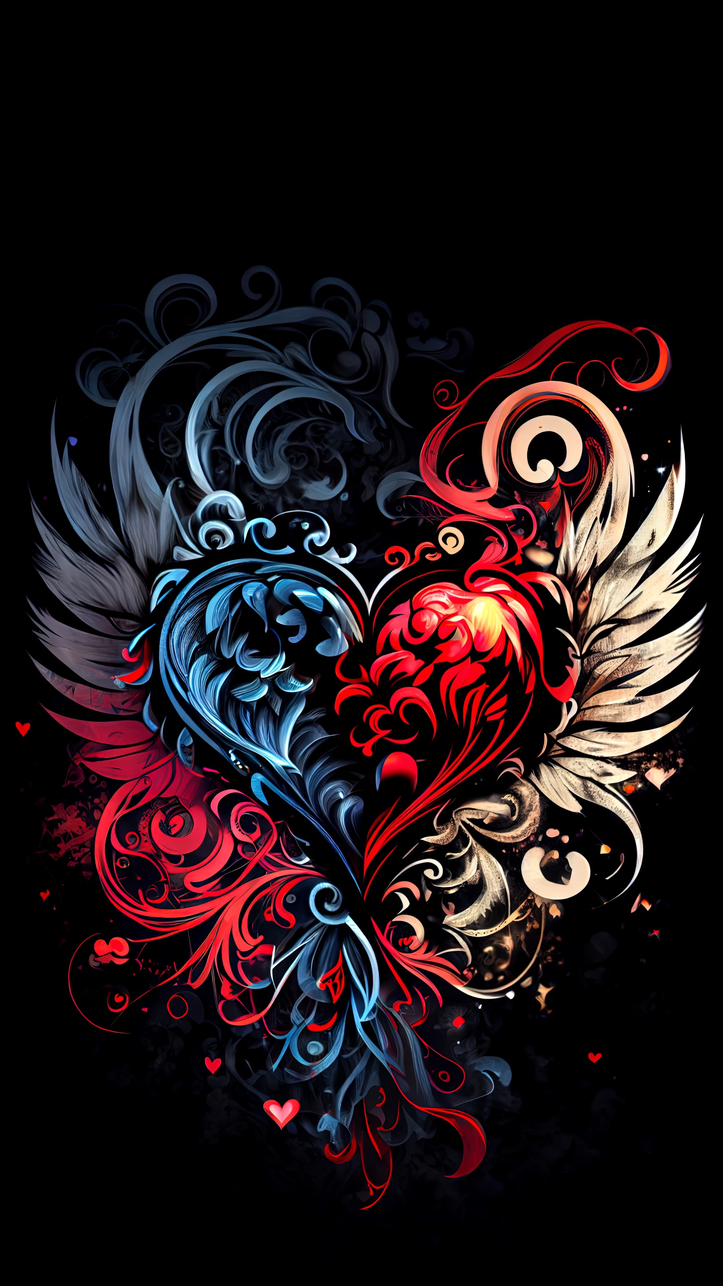 Обои графический дизайн, дизайн, футболка, визуальное искусство, арт в разрешении 1440x2560