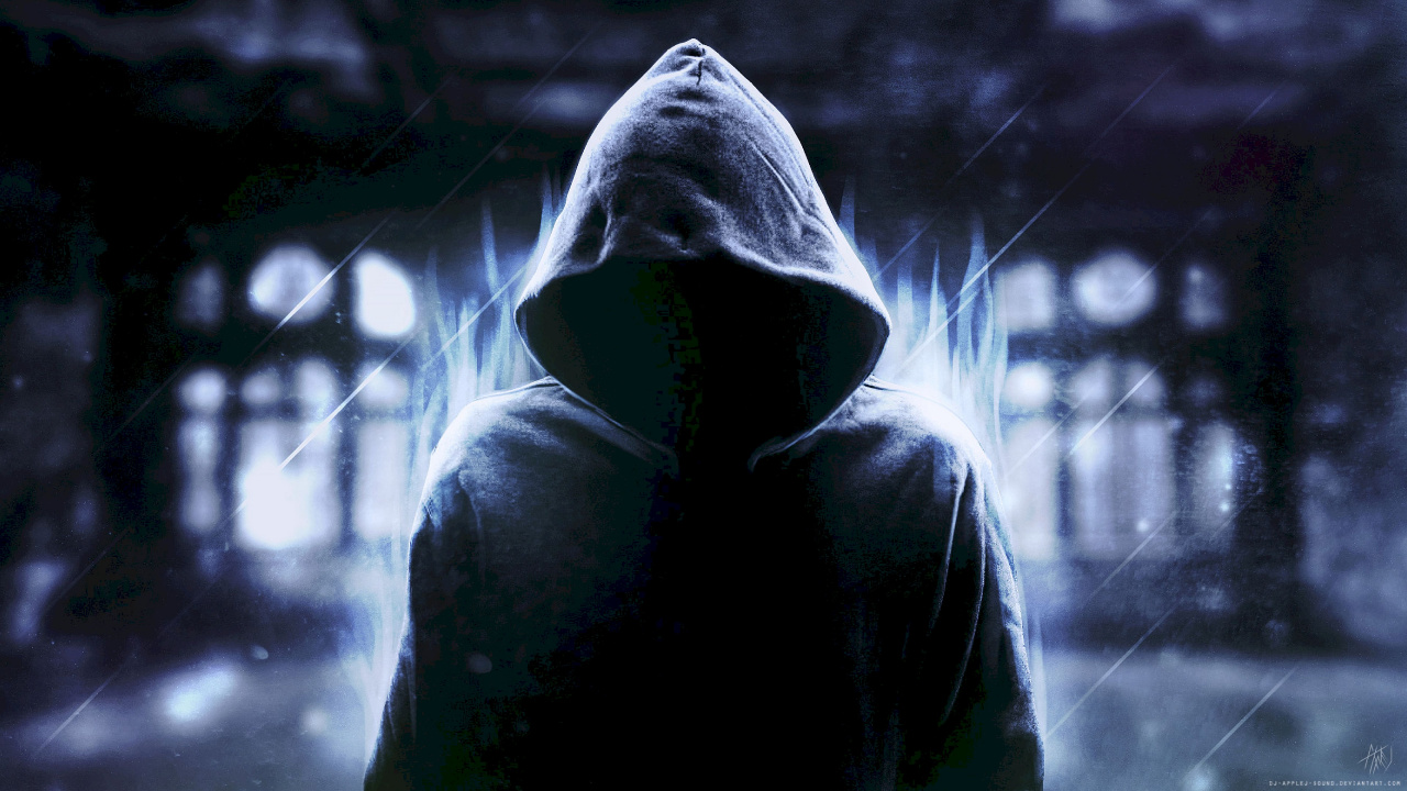 Обои темнота, вода, Цифровой композитинг, Анонимус, вымышленный персонаж в разрешении 1280x720