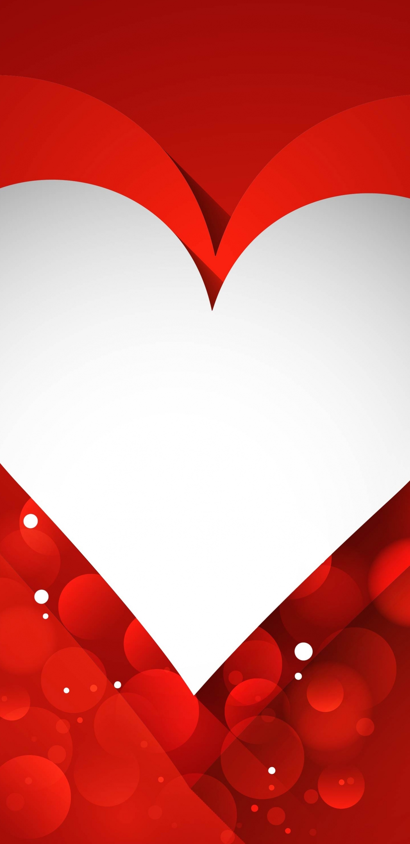 Обои сердце, День Святого Валентина, красный цвет, любовь, орган в разрешении 1440x2960