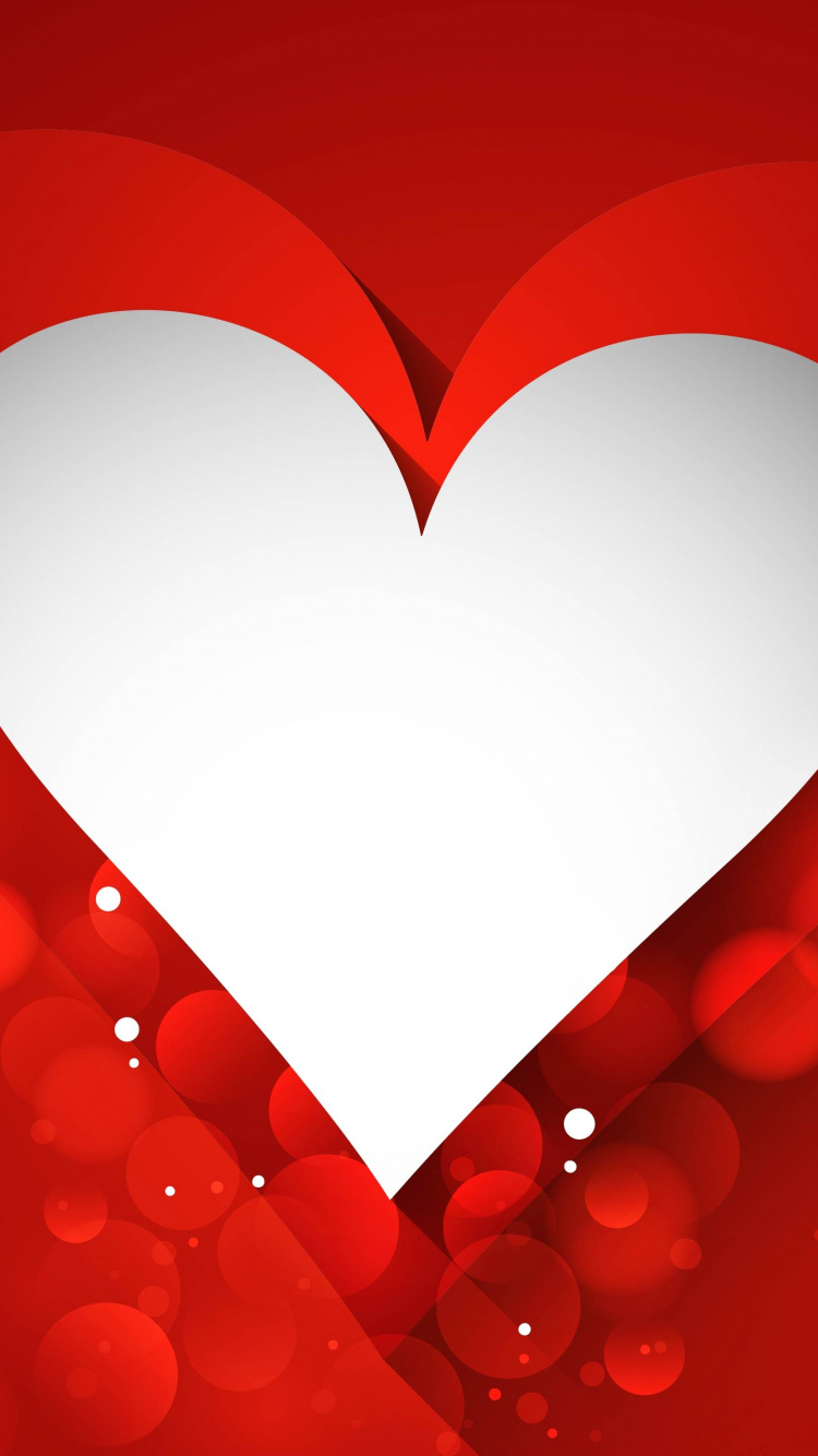 Обои сердце, День Святого Валентина, красный цвет, любовь, орган в разрешении 750x1334