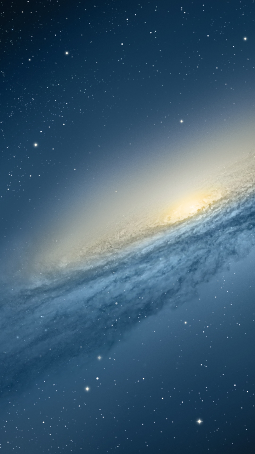 Обои apple, OS X Mountain Lion, Галактика, космическое пространство, атмосфера в разрешении 1080x1920