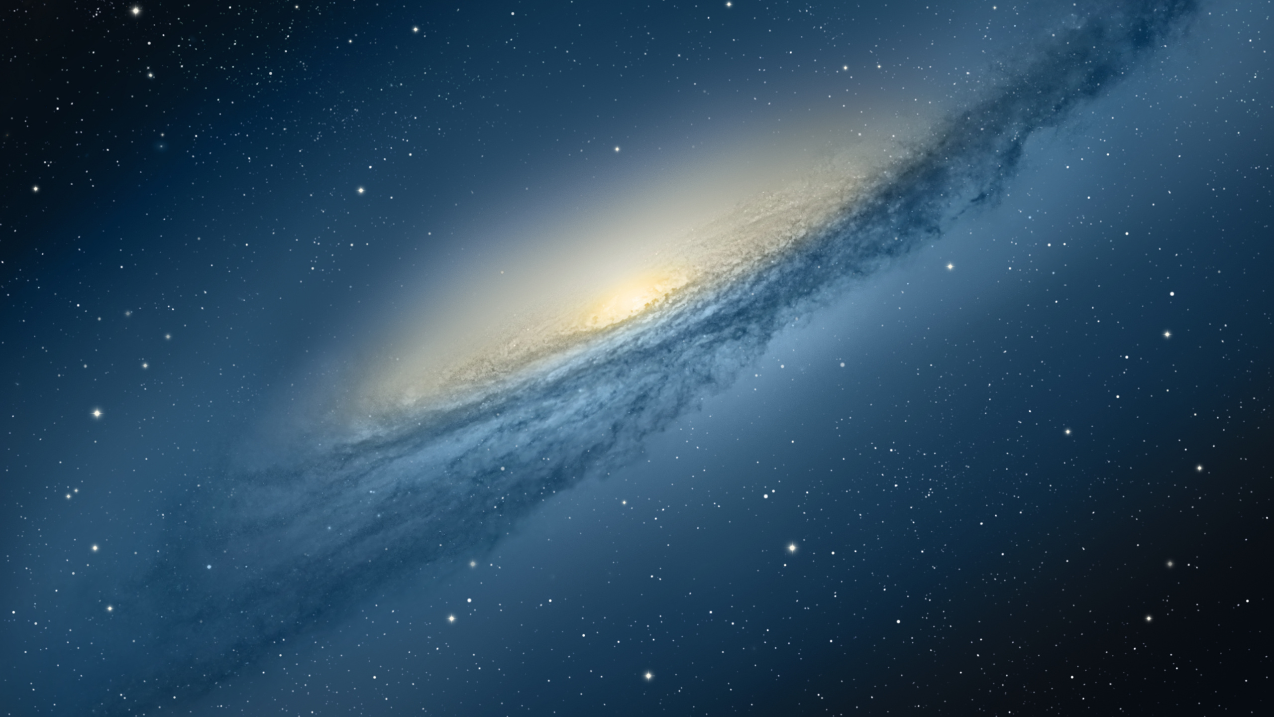 Обои apple, OS X Mountain Lion, Галактика, космическое пространство, атмосфера в разрешении 2560x1440