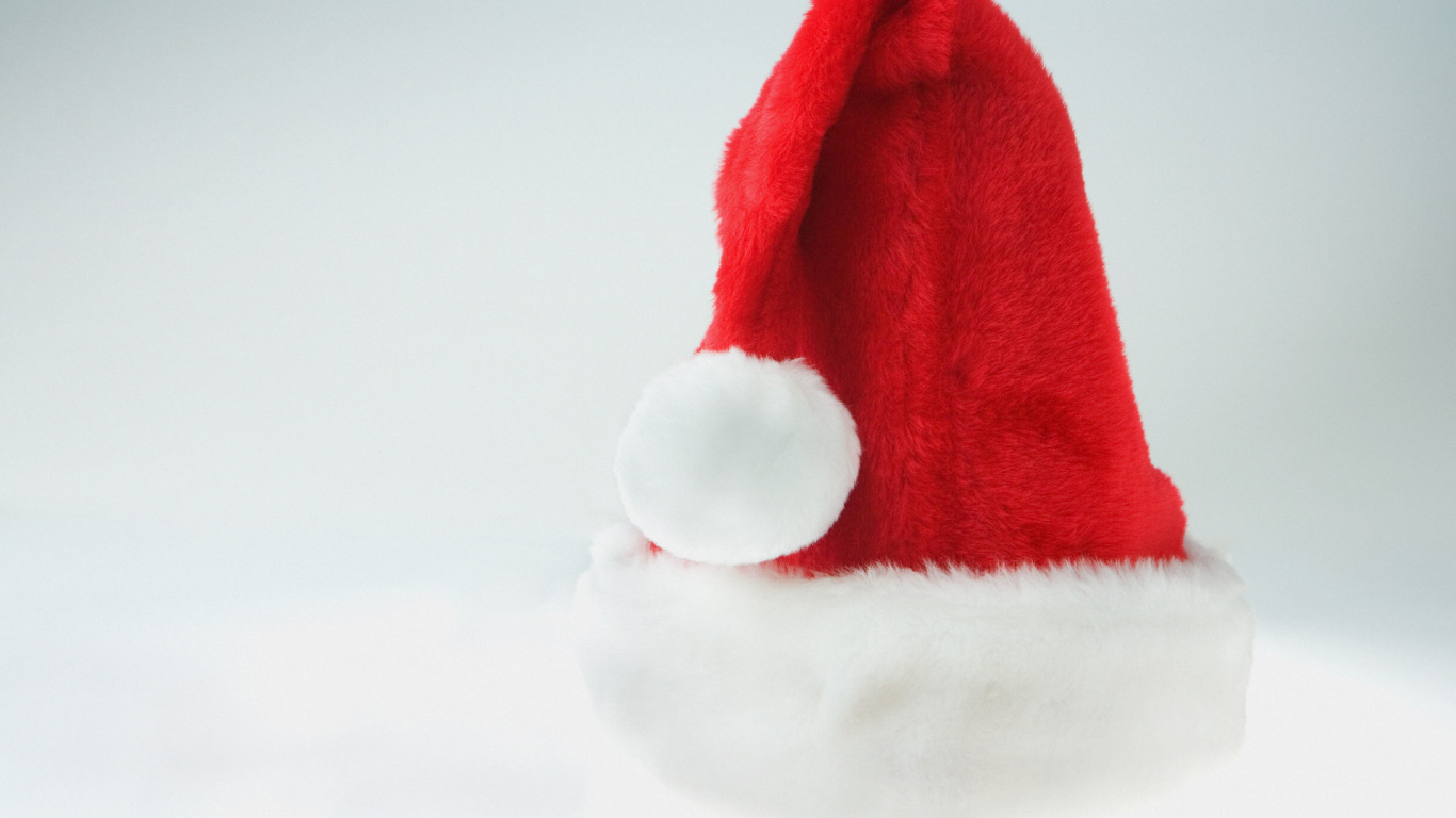 Обои Рождественский день, Санта-Клаус, красный цвет, Дед Мороз, Микульского в разрешении 1366x768