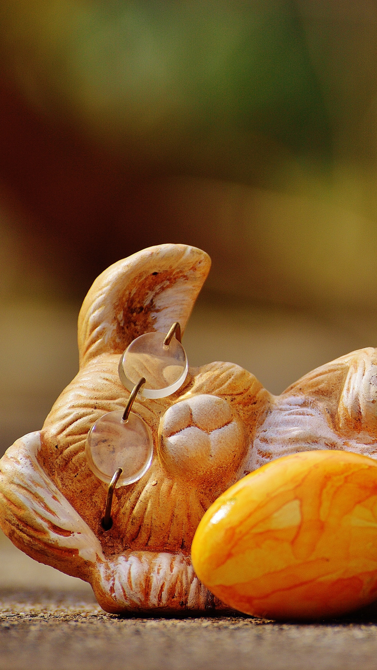 Обои пасхальный кролик, пасхальное яйцо, праздник, натюрморт, пища в разрешении 750x1334