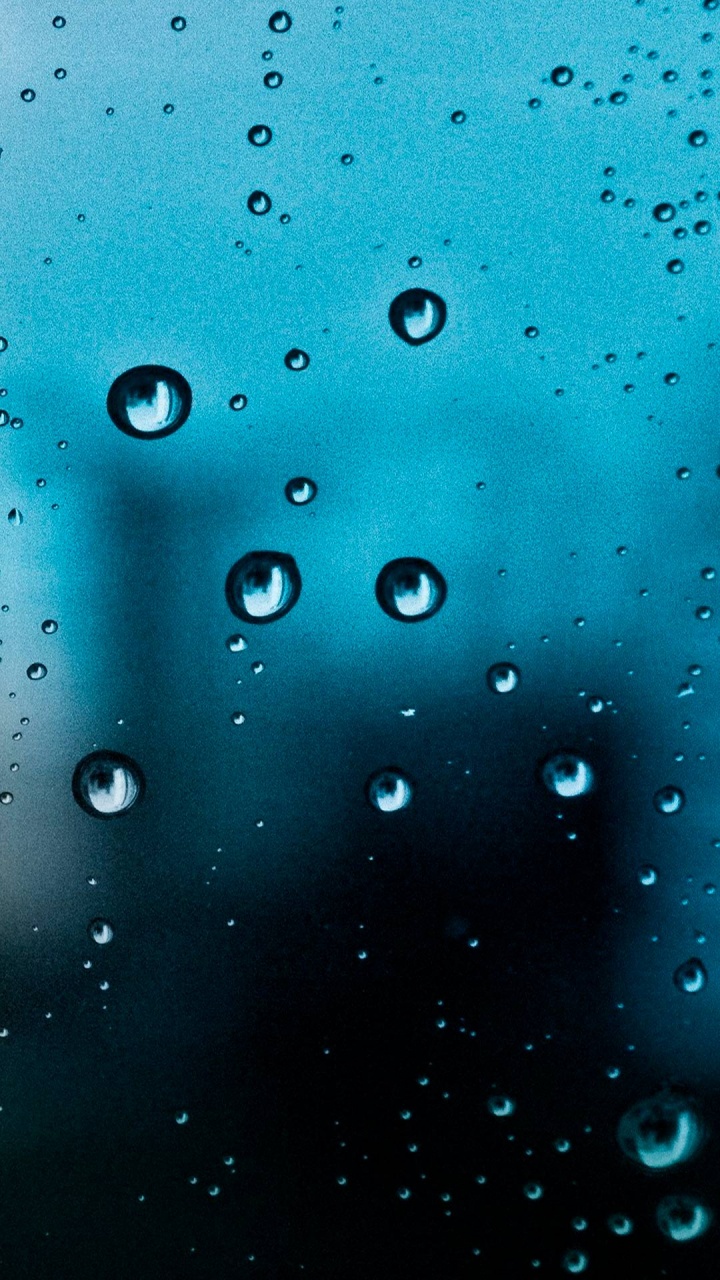 Обои андроид, синий, вода, падение, влага в разрешении 720x1280