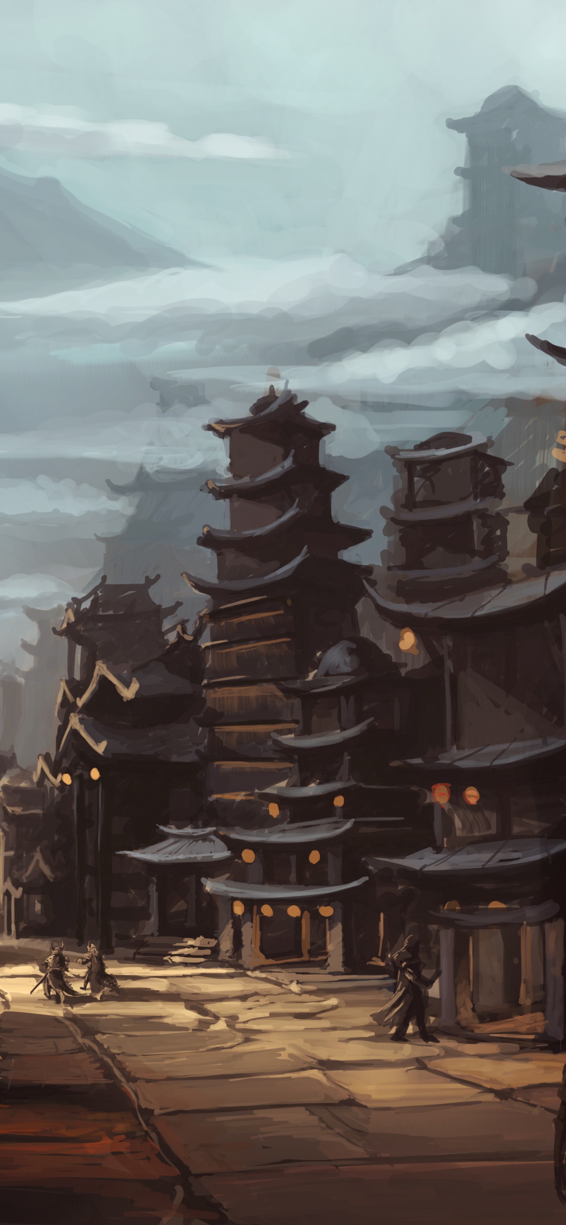 Обои фантастическое искусство, арт, цифровое искусство, фэнтези, живопись в разрешении 1125x2436