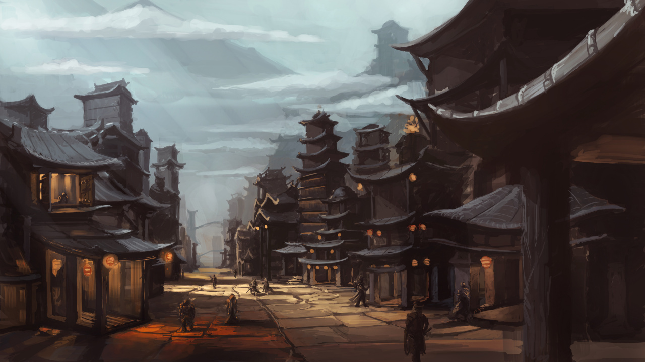 Обои фантастическое искусство, арт, цифровое искусство, фэнтези, живопись в разрешении 1280x720