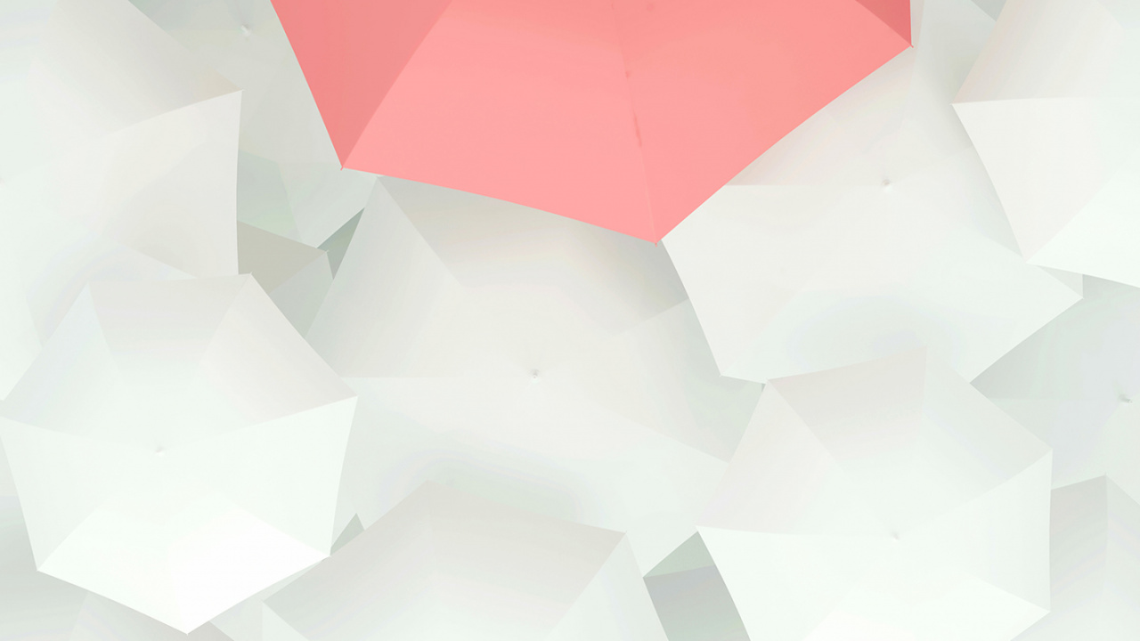 Обои лепесток, розовый, искусство, треугольник, арт в разрешении 1280x720