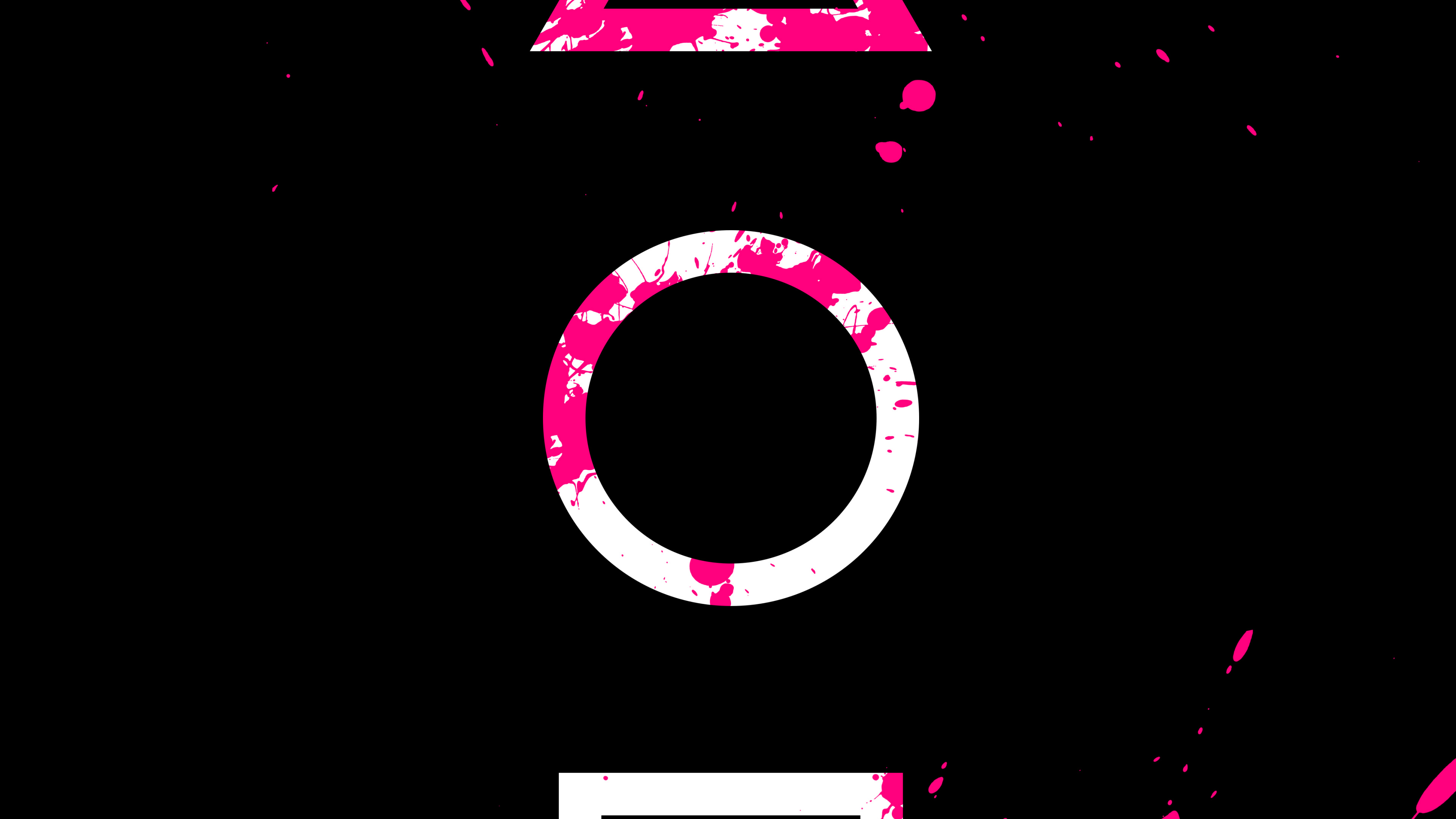 Обои амолед, игра в кальмара, постер, свет, черный в разрешении 3840x2160